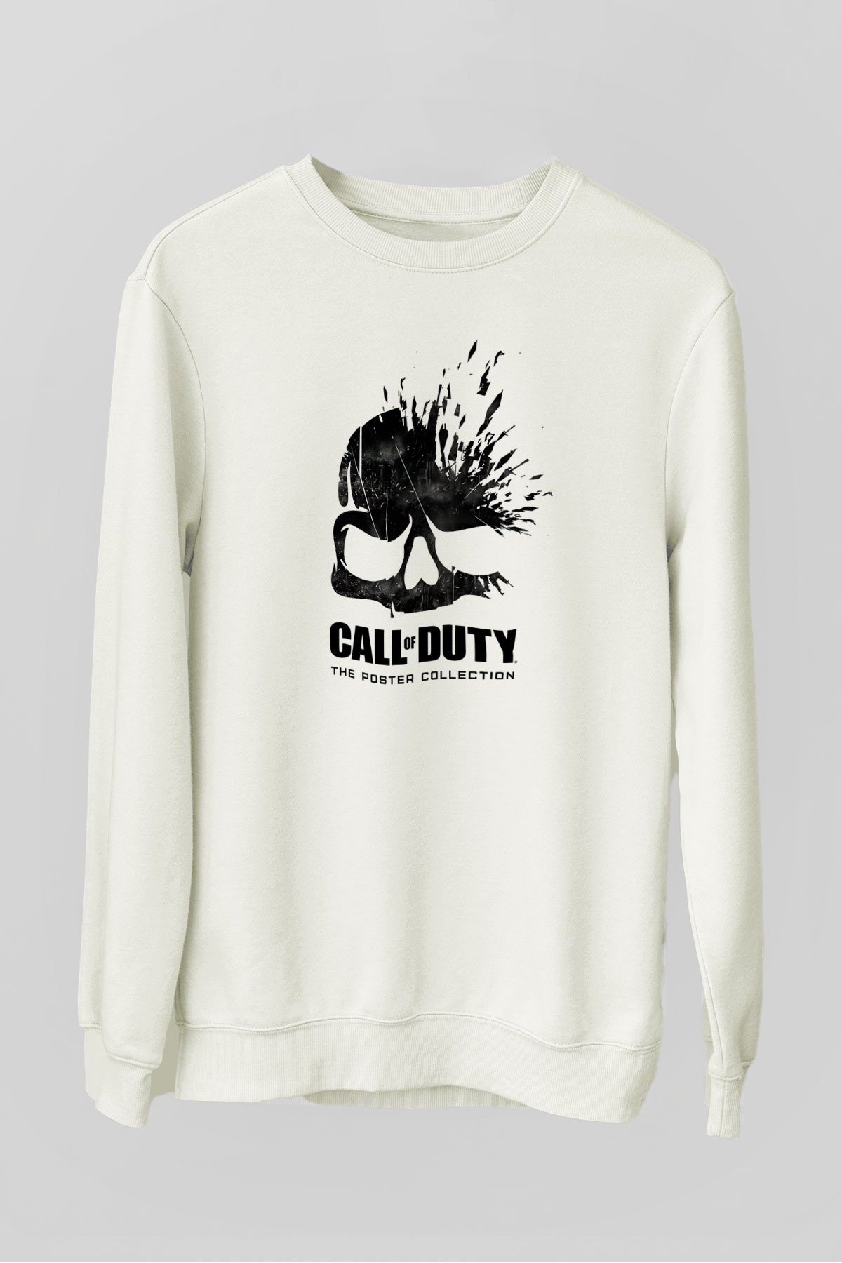 Call of Duty Beyaz Unisex Sweatshirt