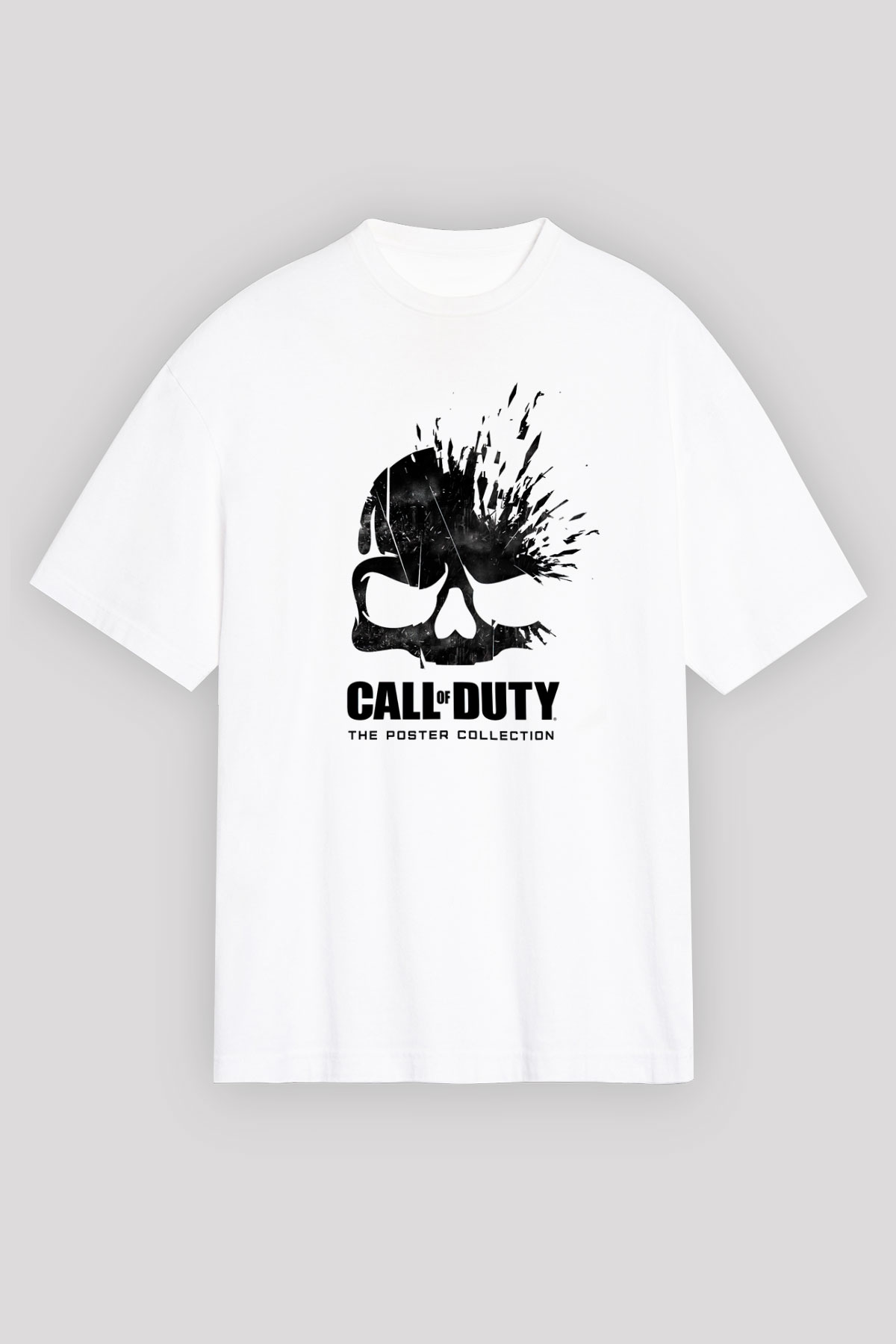 Call of Duty Beyaz Oversize Tişört Oversize T-shirt