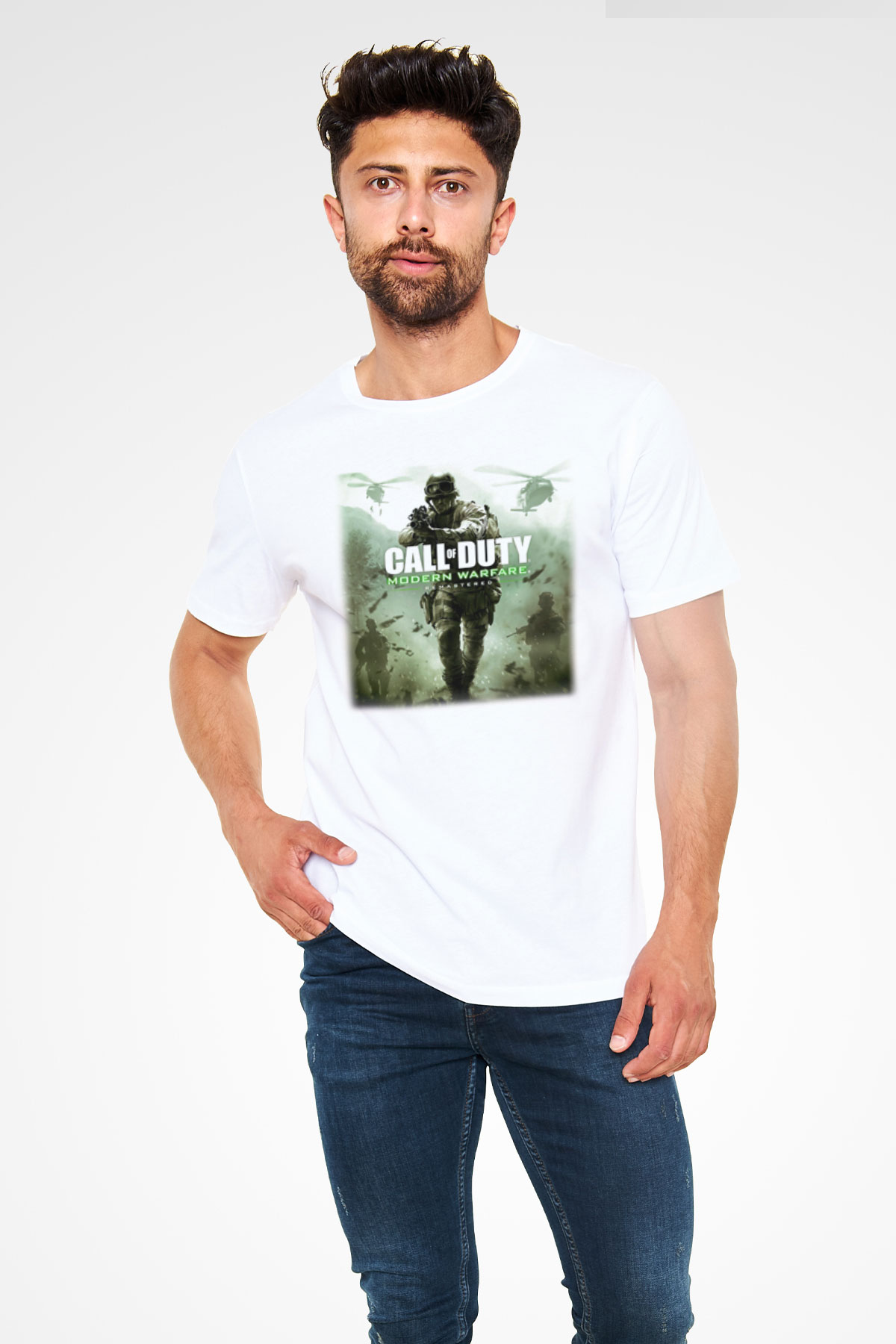 Call of Duty Beyaz Unisex Tişört T-Shirt