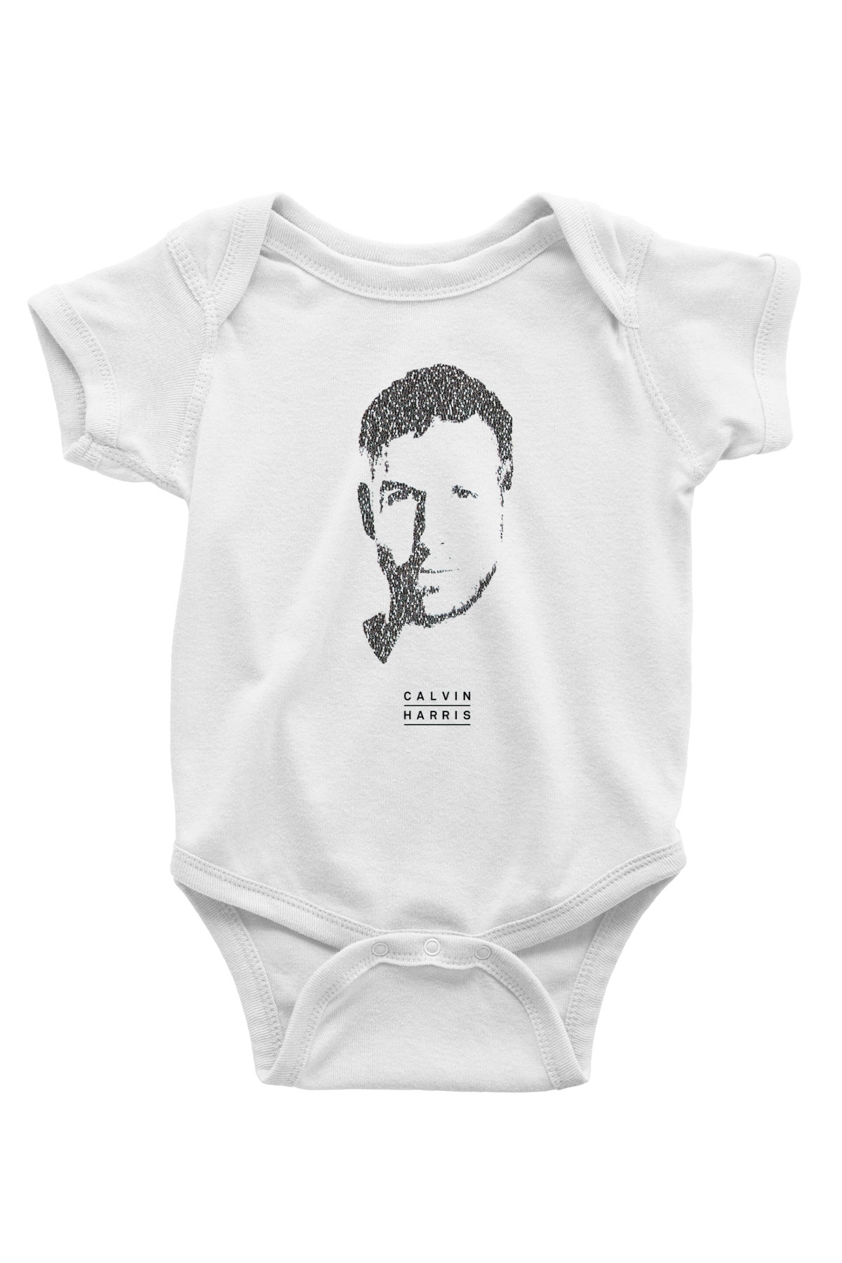 Calvin Harris Beyaz Bebek Body - Zıbın