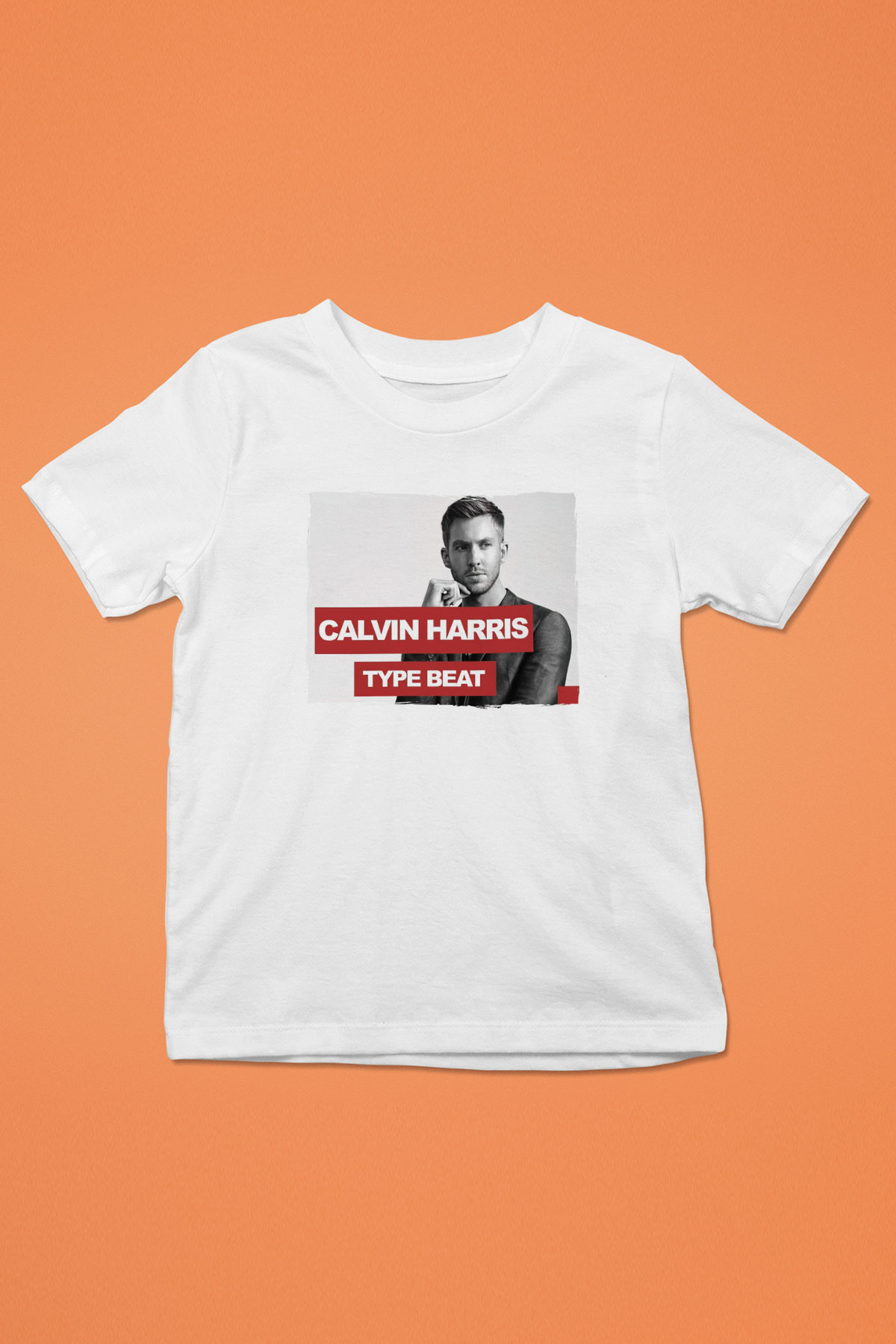 Calvin Harris Beyaz Unisex Çocuk Tişört
