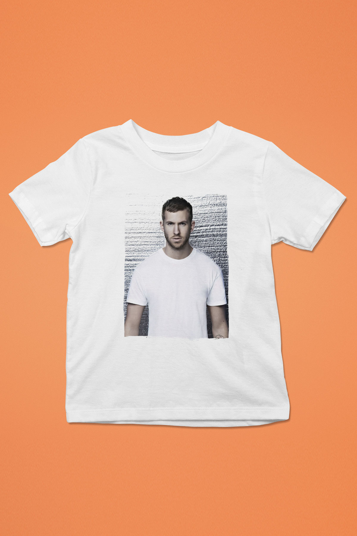 Calvin Harris Beyaz Unisex Çocuk Tişört