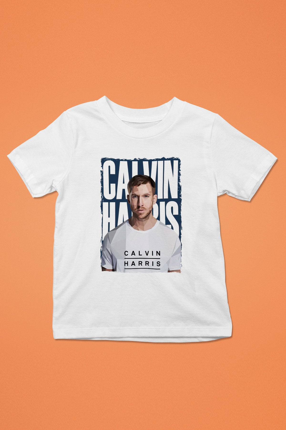 Calvin Harris Beyaz Unisex Çocuk Tişört
