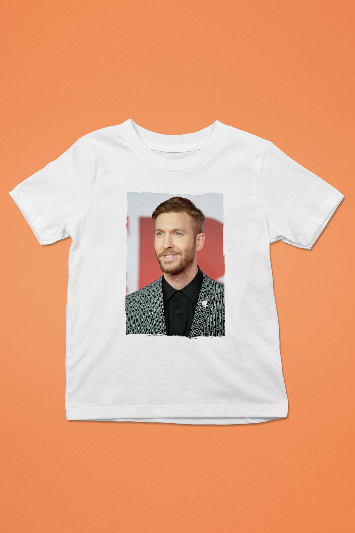 Calvin Harris Beyaz Unisex Çocuk Tişört