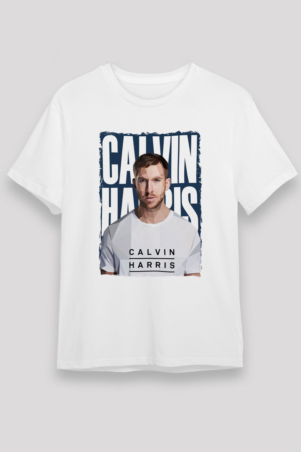 Calvin Harris Beyaz Unisex Tişört T-Shirt - TişörtFabrikası