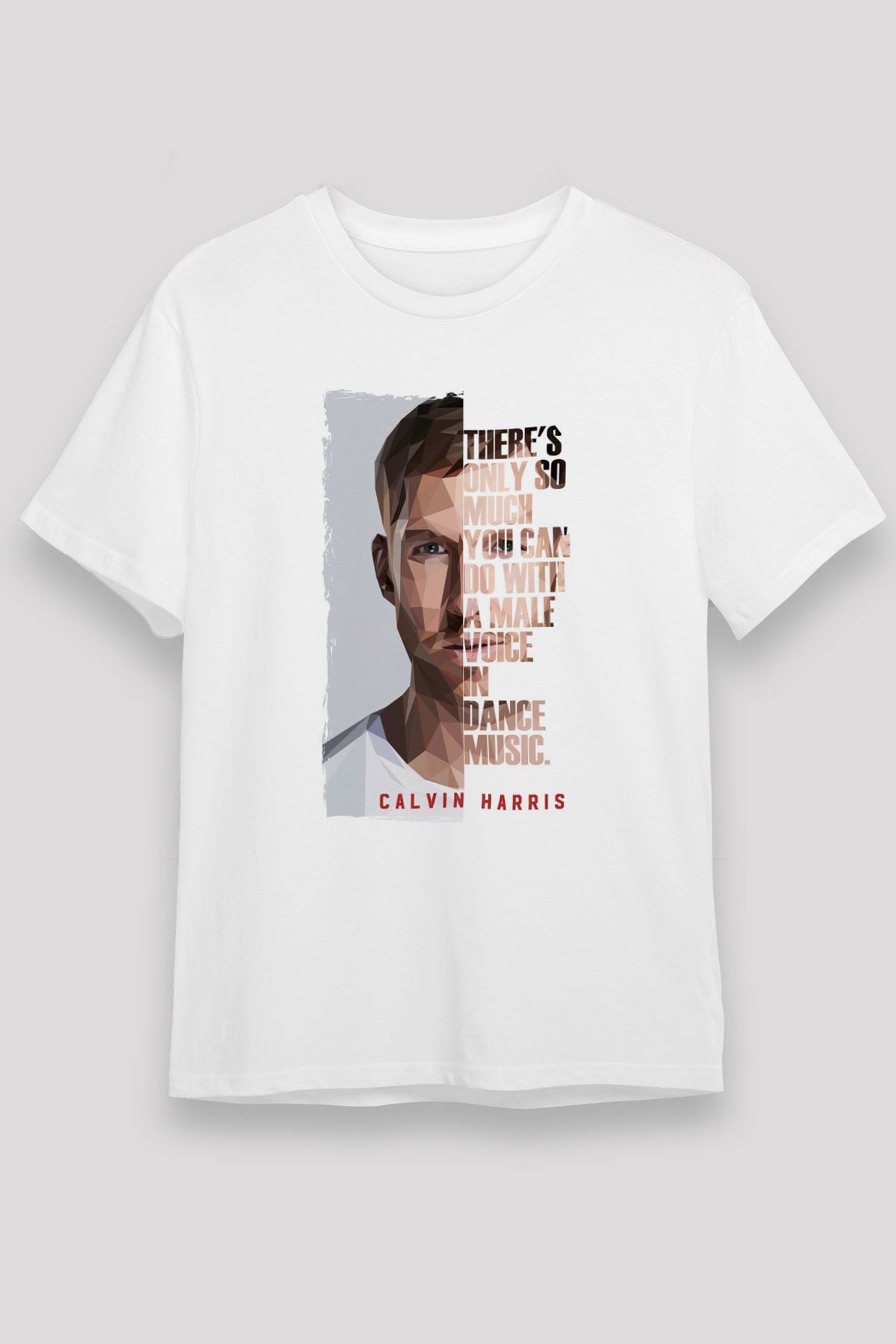 Calvin Harris Beyaz Unisex Tişört T-Shirt - TişörtFabrikası
