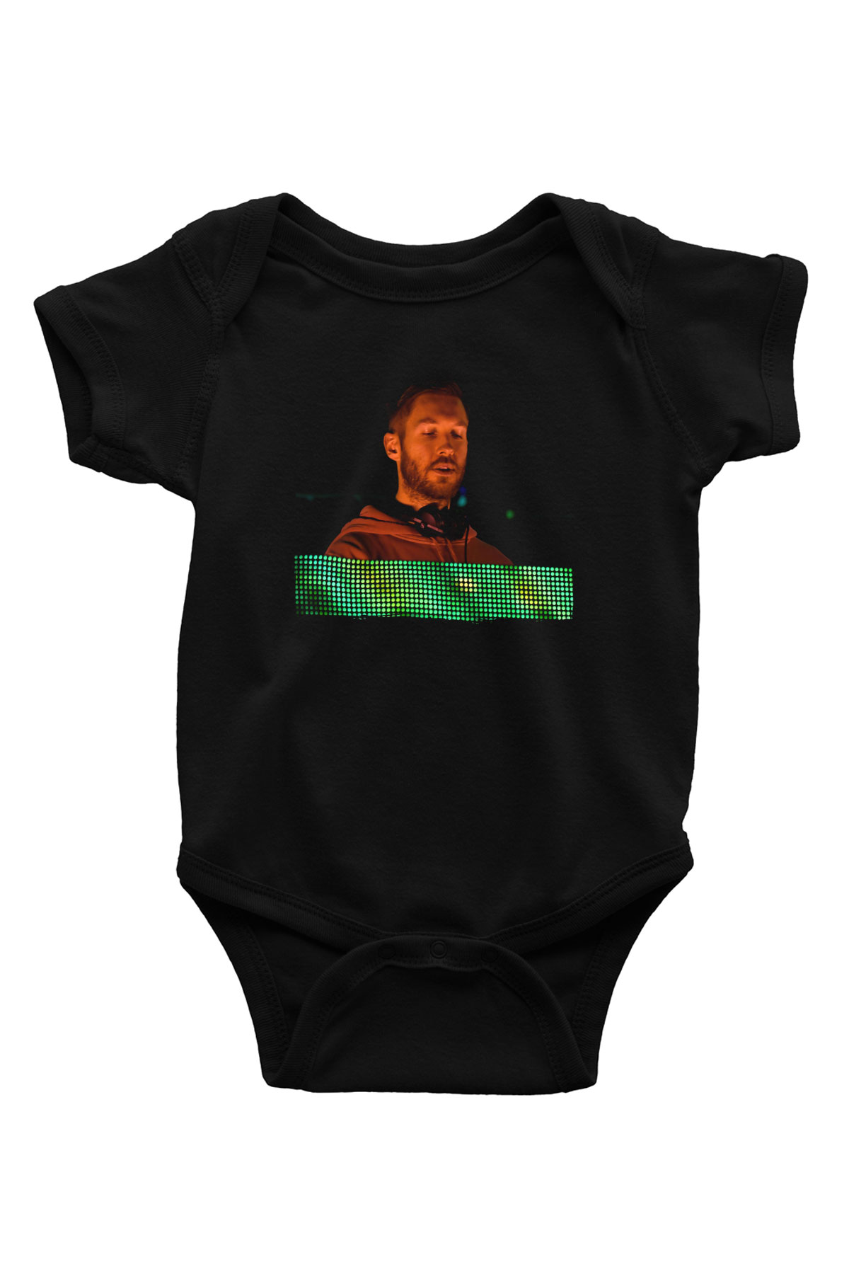 Calvin Harris Siyah Bebek Body - Zıbın