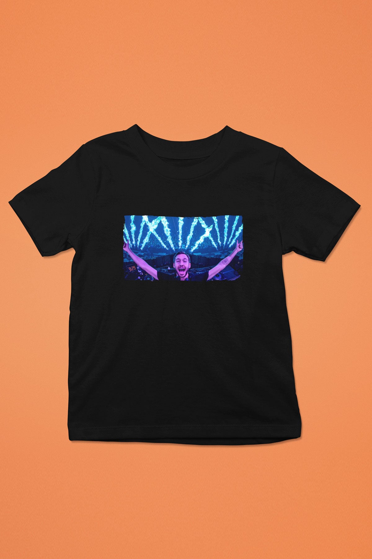 Calvin Harris Siyah Unisex Çocuk Tişört