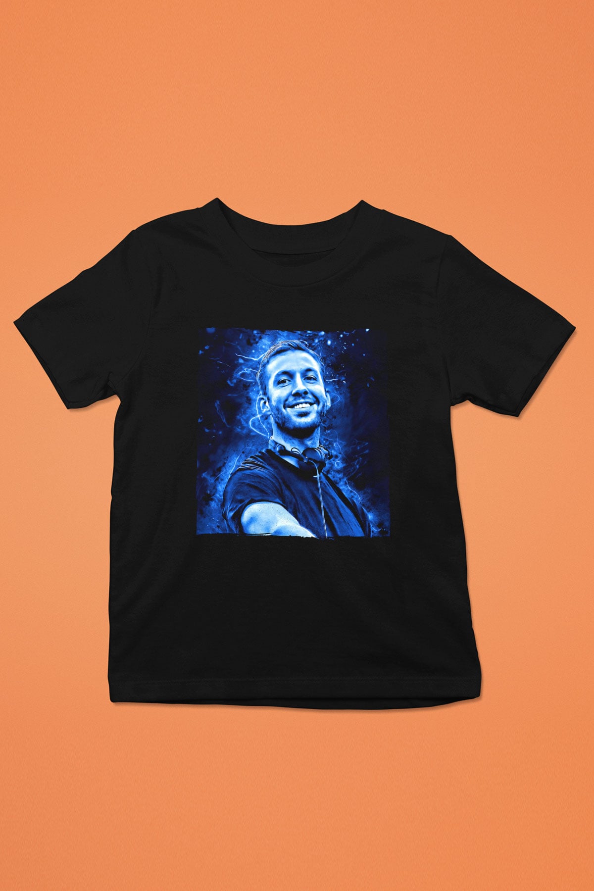 Calvin Harris Siyah Unisex Çocuk Tişört