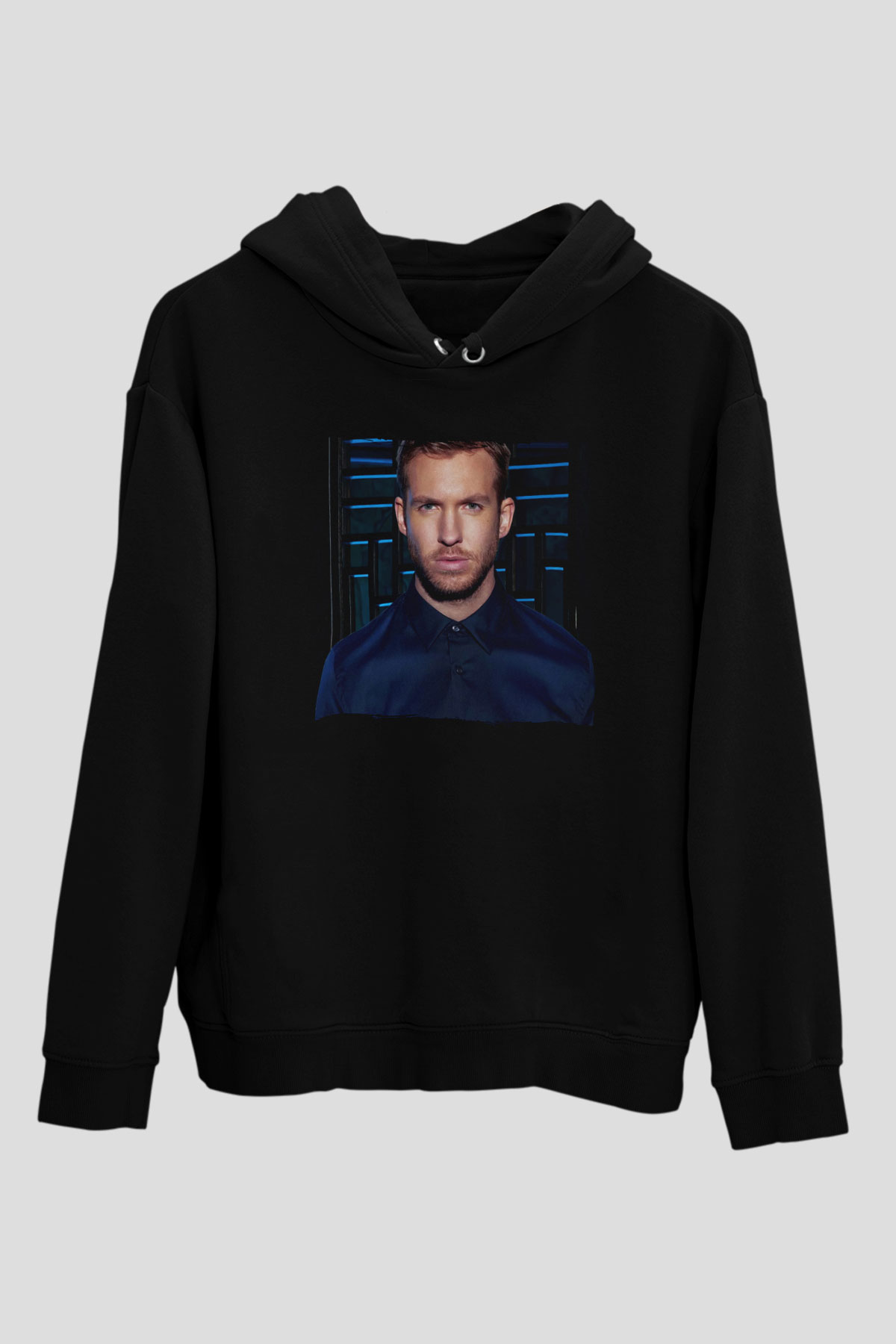 Calvin Harris Siyah Unisex Kapüşonlu Sweatshirt