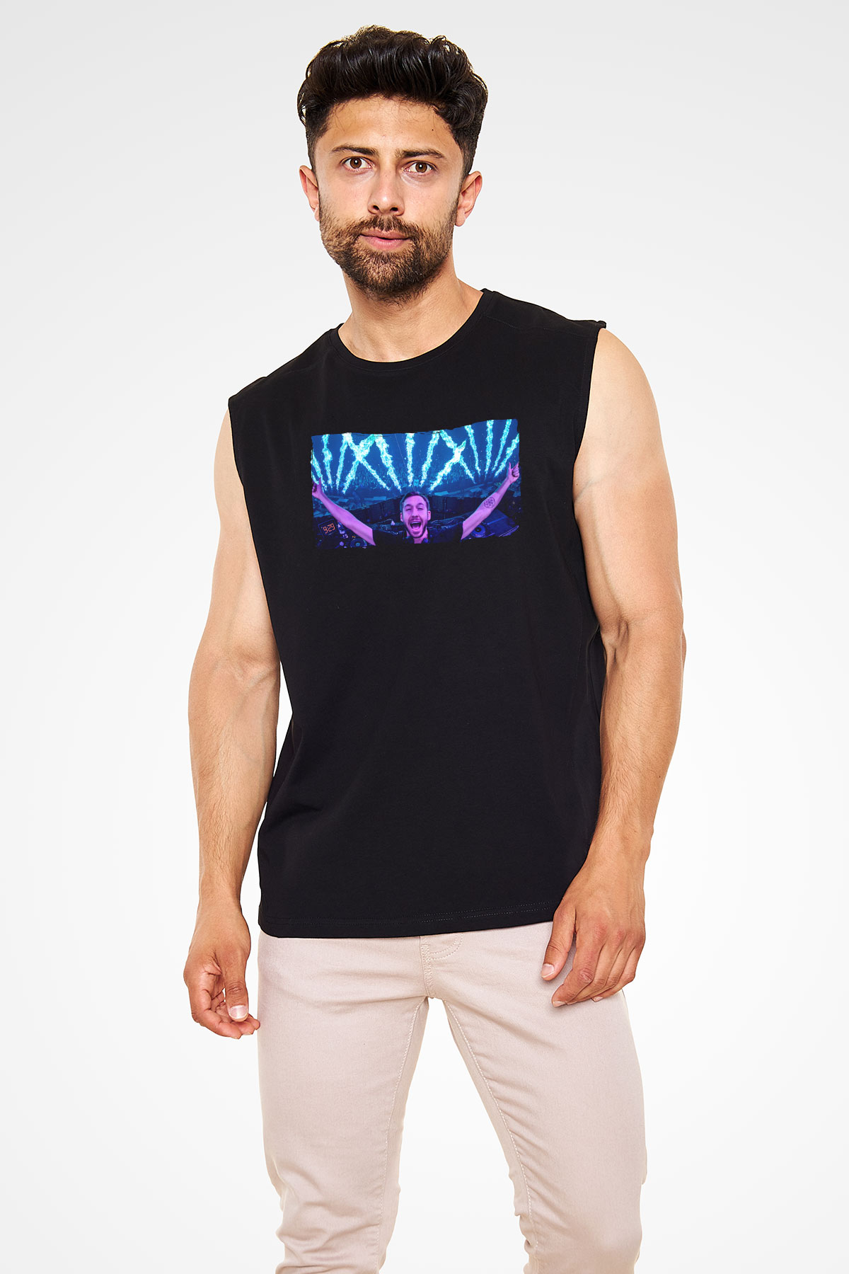 Calvin Harris Siyah Unisex Kolsuz Tişört