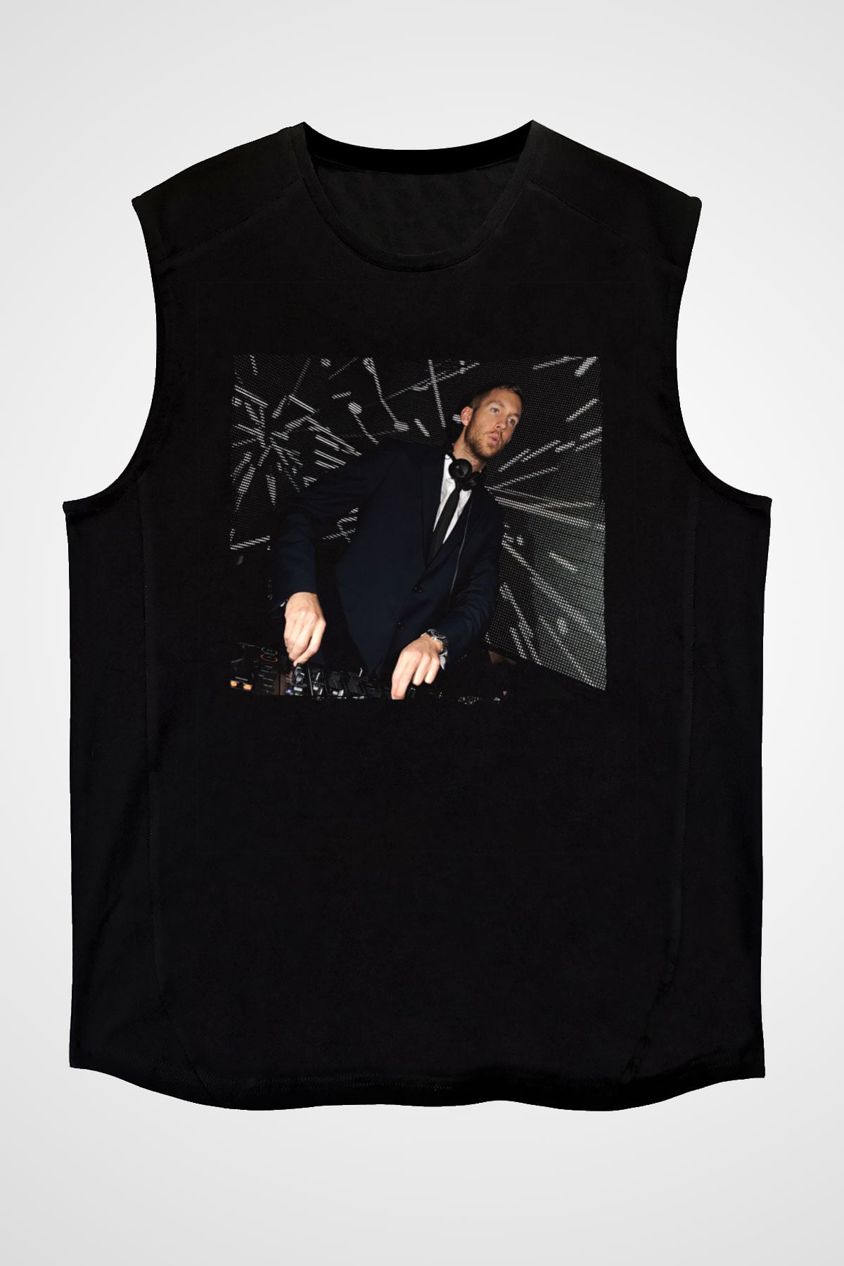 Calvin Harris Siyah Unisex Kolsuz Tişört