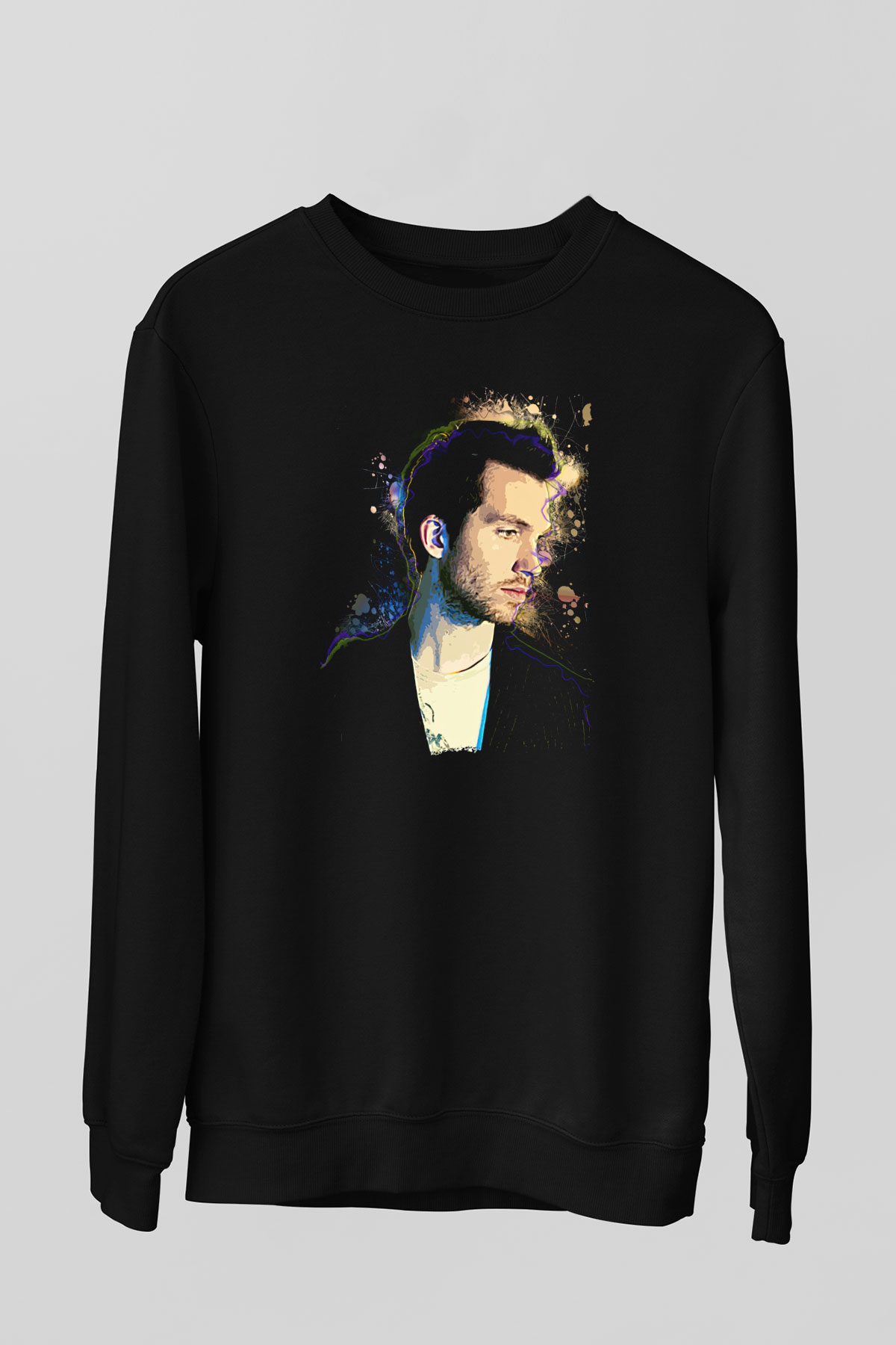 Calvin Harris Siyah Unisex Sweatshirt