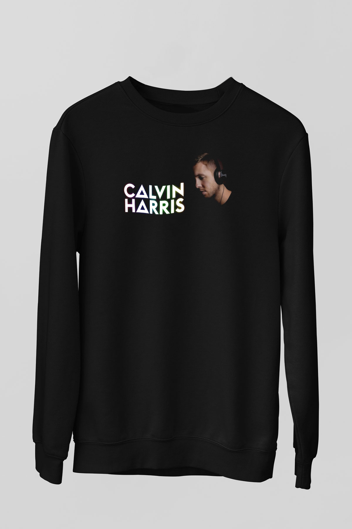 Calvin Harris Siyah Unisex Sweatshirt