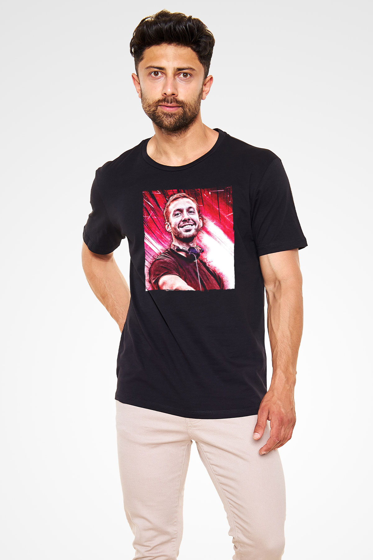 Calvin Harris Siyah Unisex Tişört T-Shirt - TişörtFabrikası