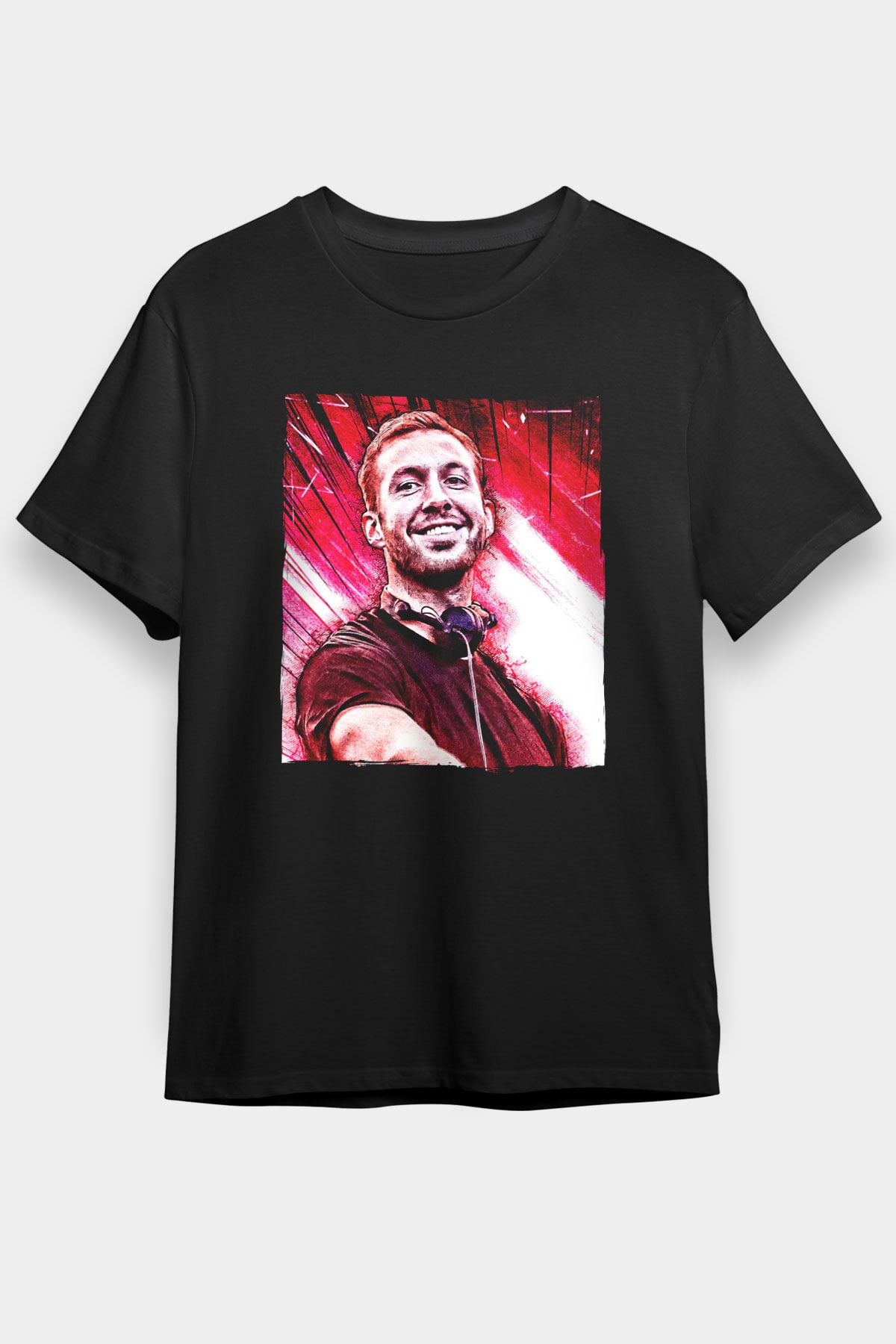 Calvin Harris Siyah Unisex Tişört T-Shirt - TişörtFabrikası