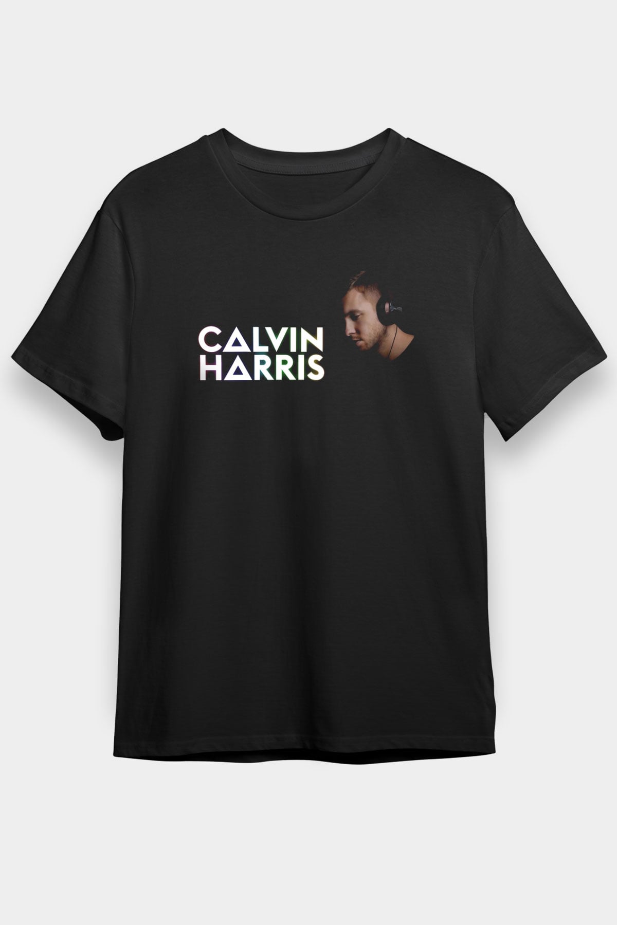 Calvin Harris Siyah Unisex Tişört T-Shirt - TişörtFabrikası