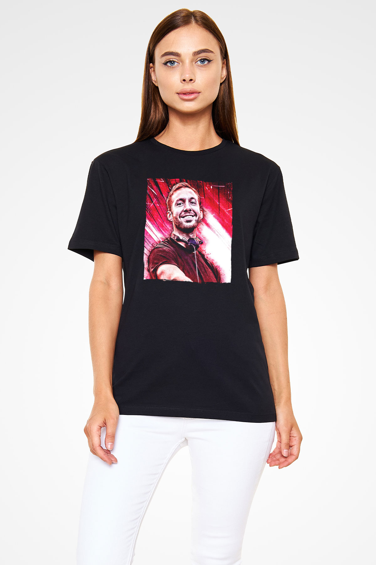 Calvin Harris Siyah Unisex Tişört T-Shirt - TişörtFabrikası