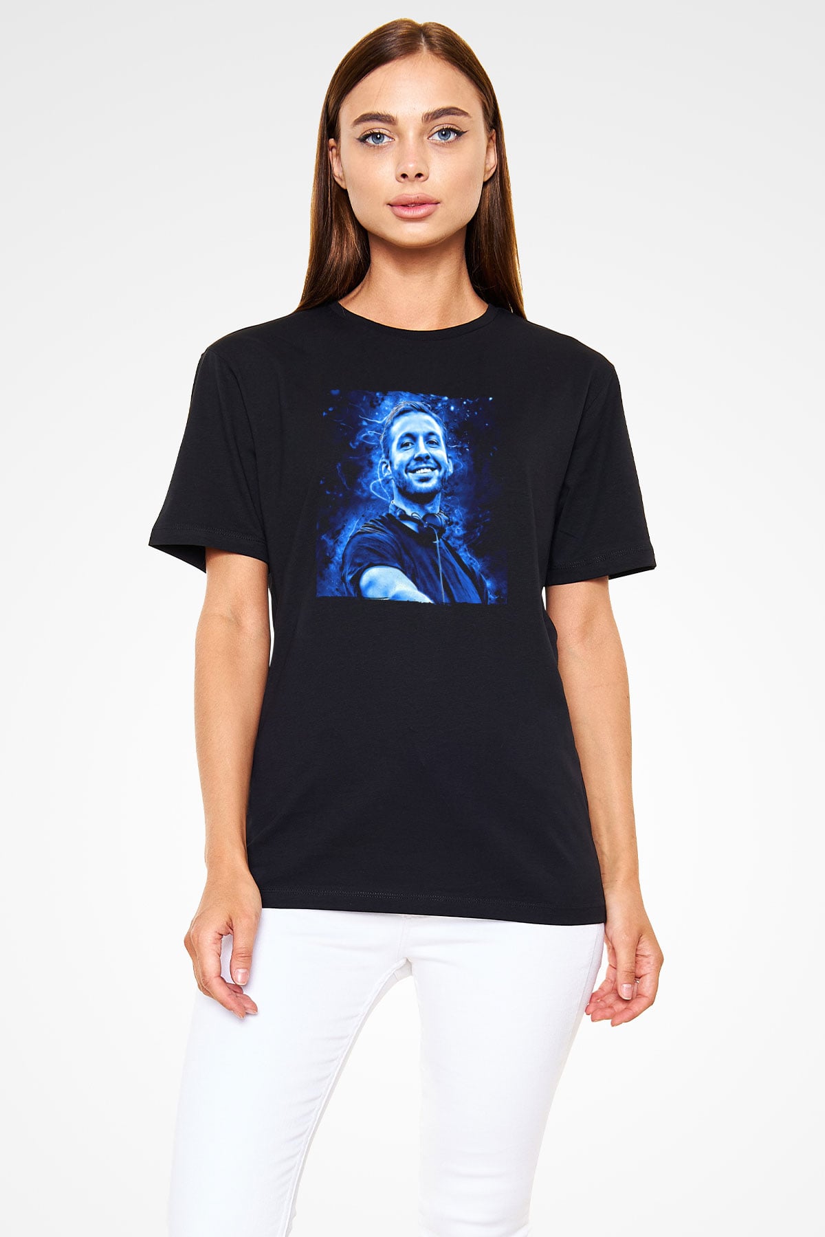 Calvin Harris Siyah Unisex Tişört T-Shirt - TişörtFabrikası