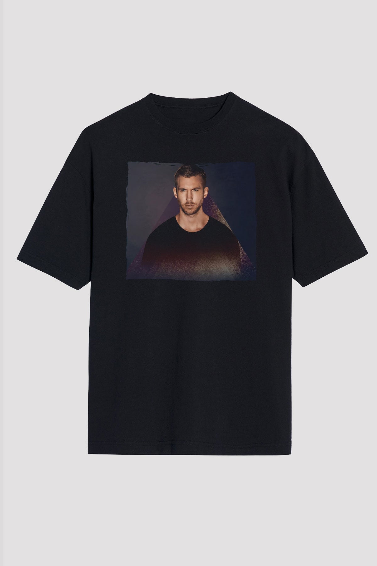 Calvin Harris Siyah Oversize Tişört Oversize T-shirt - TişörtFabrikası