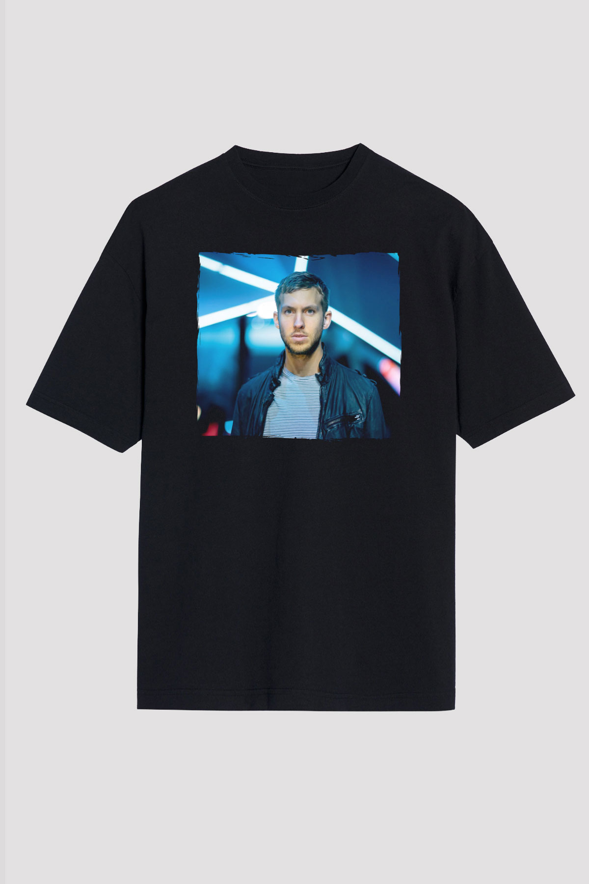 Calvin Harris Siyah Oversize Tişört Oversize T-shirt - TişörtFabrikası