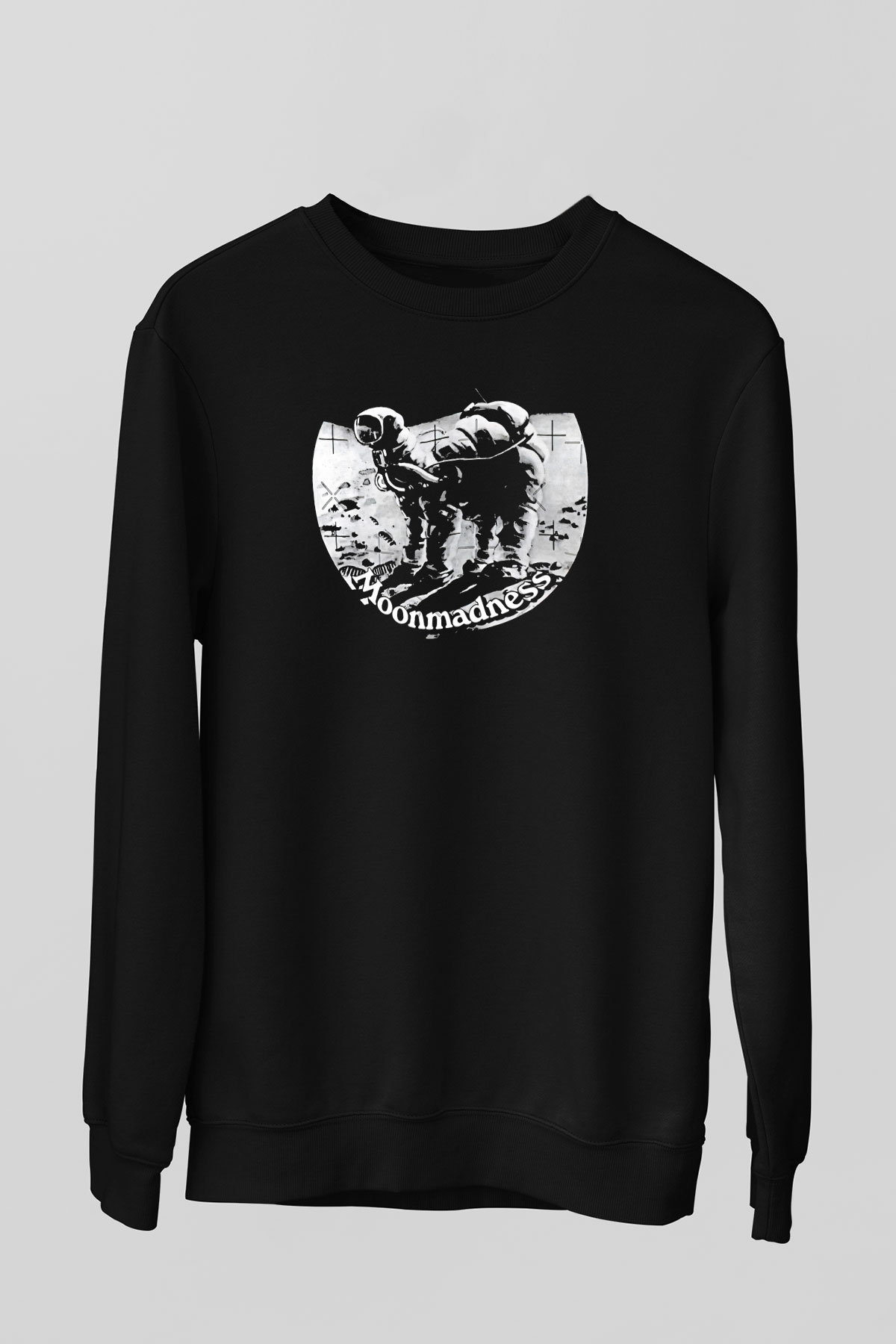 Camel Baskılı Unisex Siyah Sweatshirt