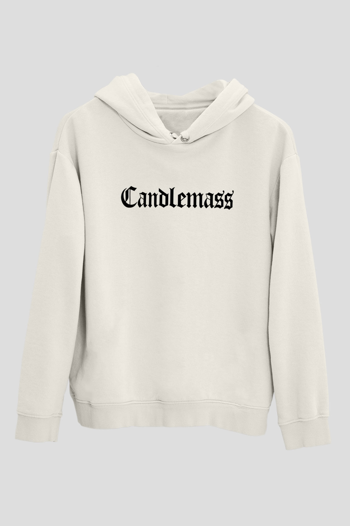 Candlemass Beyaz Unisex Kapüşonlu Sweatshirt