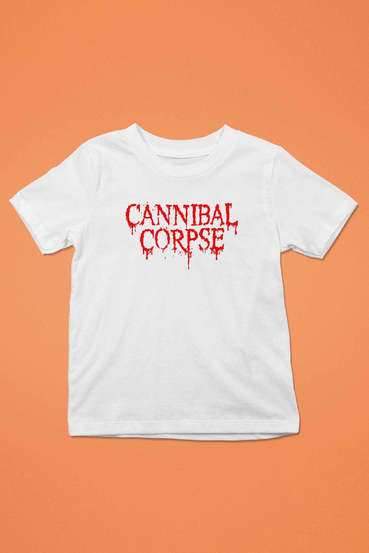 Cannibal Corpse Baskılı Beyaz Unisex Çocuk Tişört