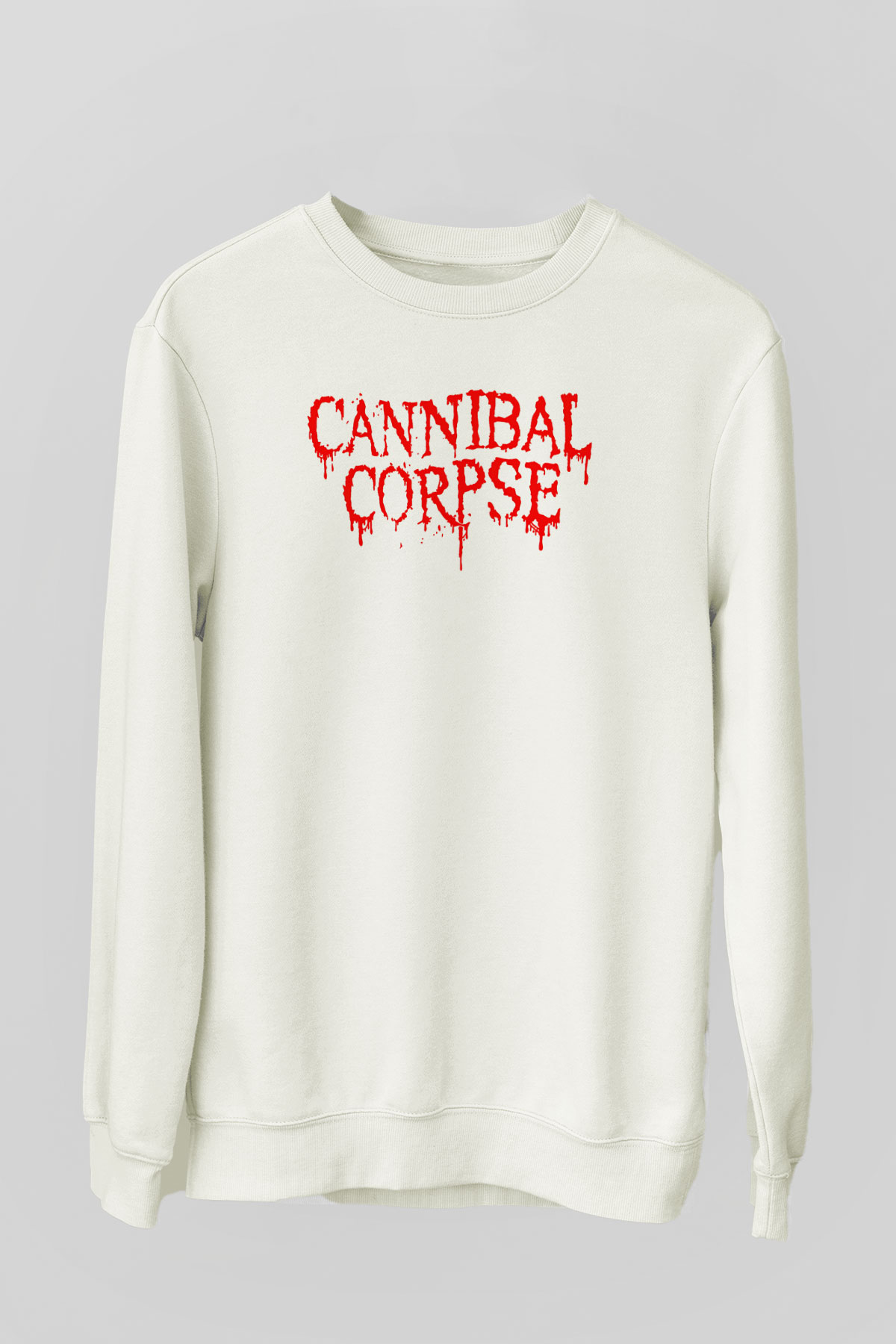 Cannibal Corpse Beyaz Unisex Sweatshirt