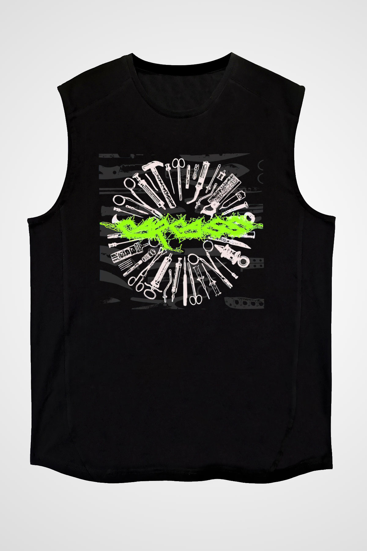 Carcass Siyah Unisex Kolsuz Tişört