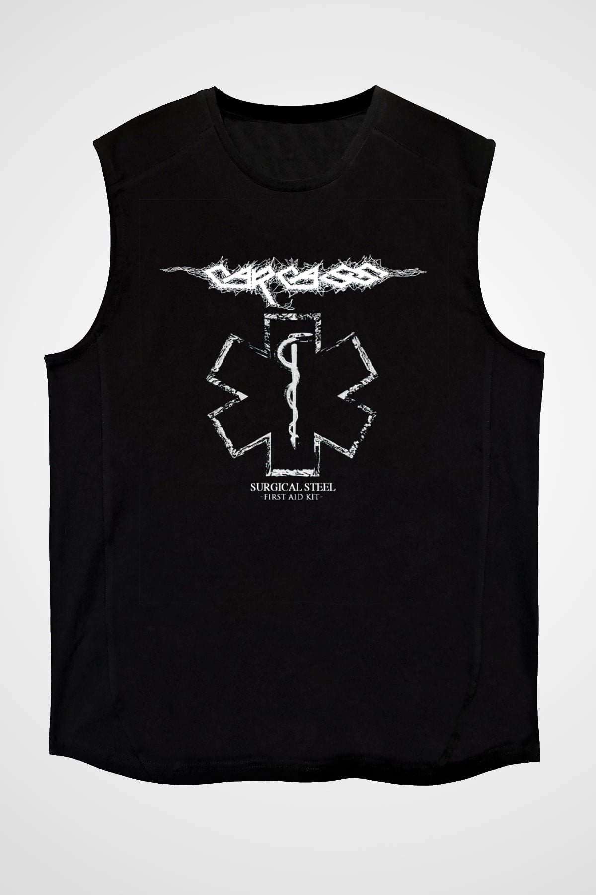 Carcass Siyah Unisex Kolsuz Tişört