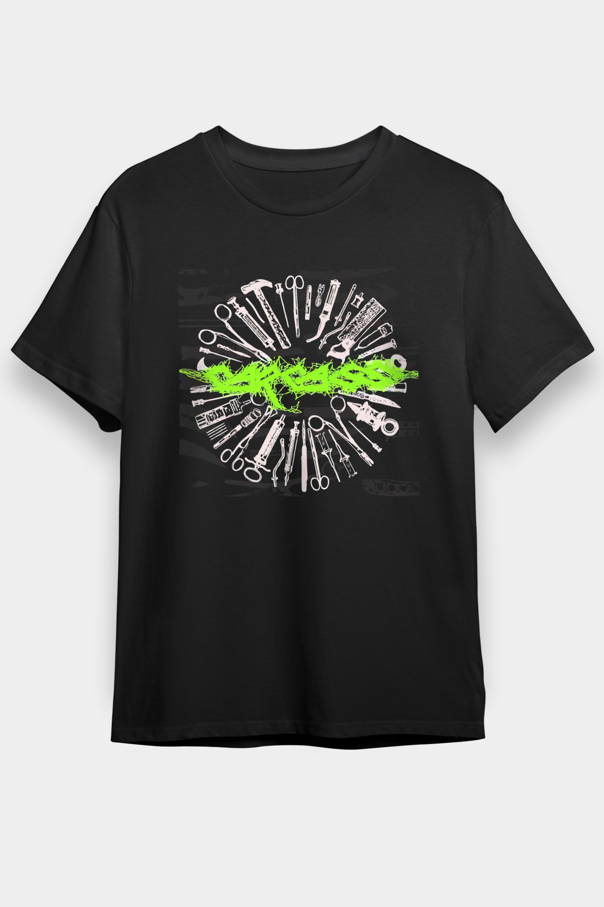 Carcass Siyah Unisex Tişört T-Shirt - TişörtFabrikası