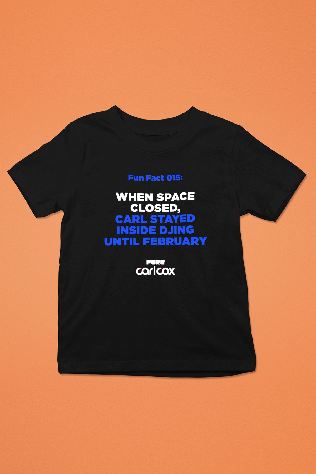 Carl Cox Baskılı Siyah Unisex Çocuk Tişört
