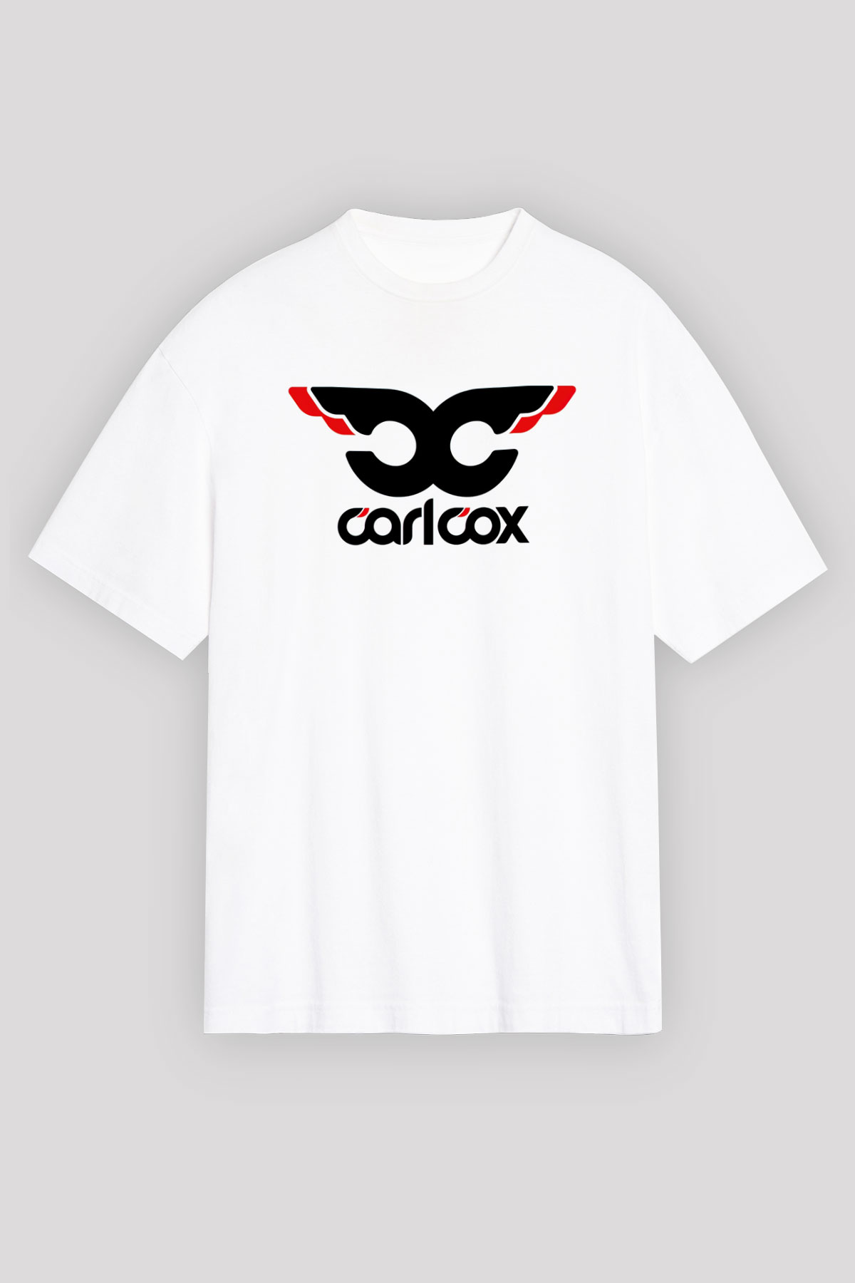 Carl Cox Beyaz Unisex Oversize Tişört T-Shirt