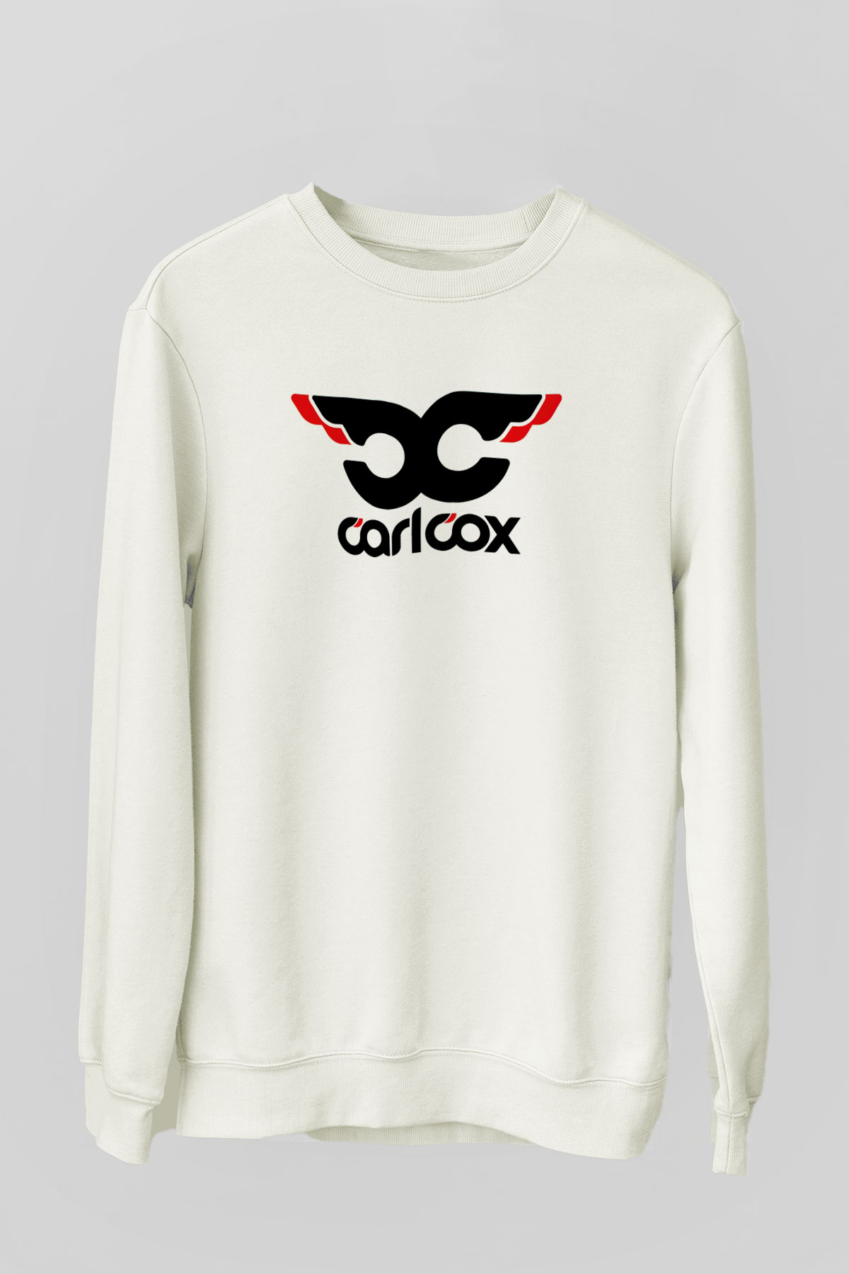 Carl Cox Beyaz Unisex Sweatshirt