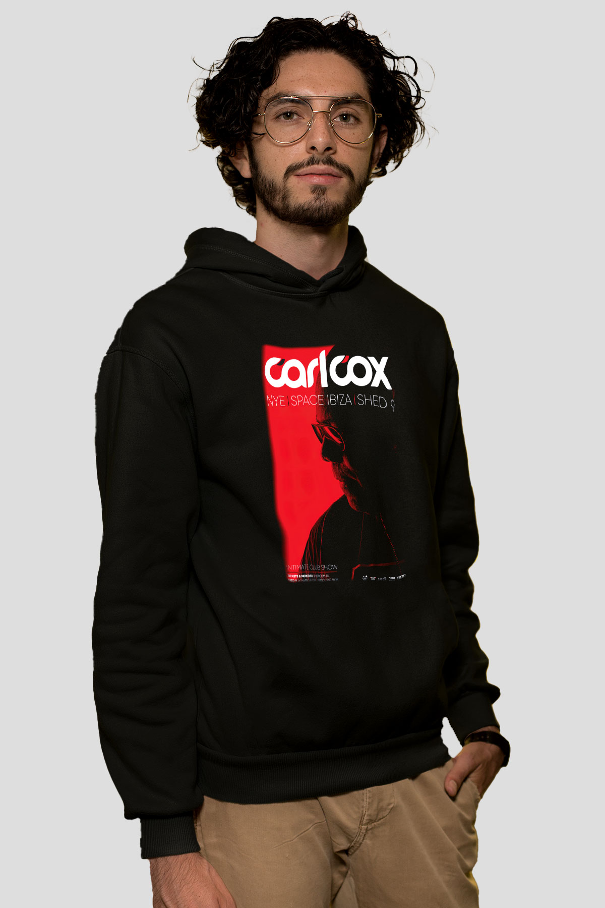 Carl Cox Siyah Unisex Hoodie