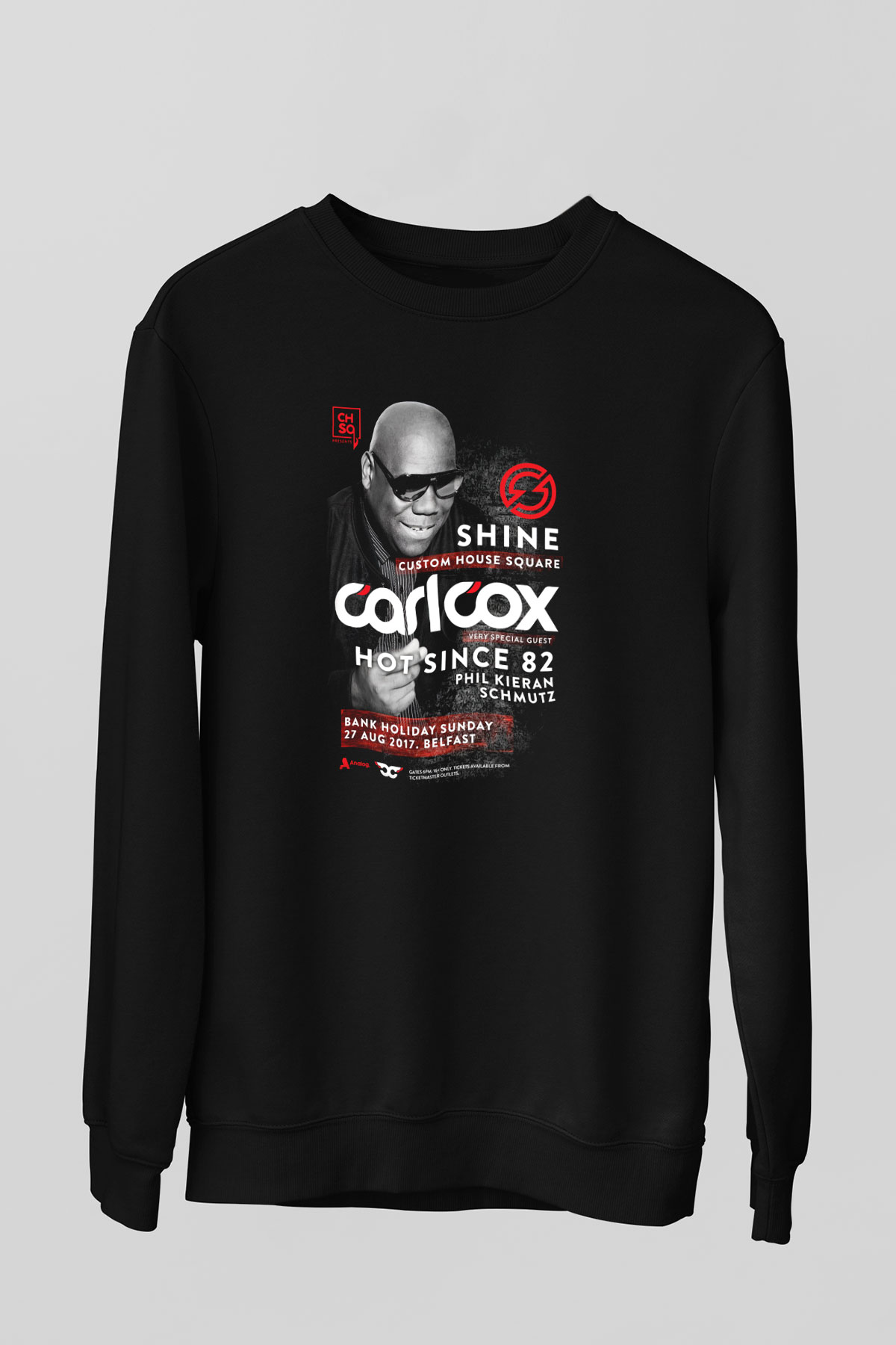 Carl Cox Siyah Unisex Sweatshirt