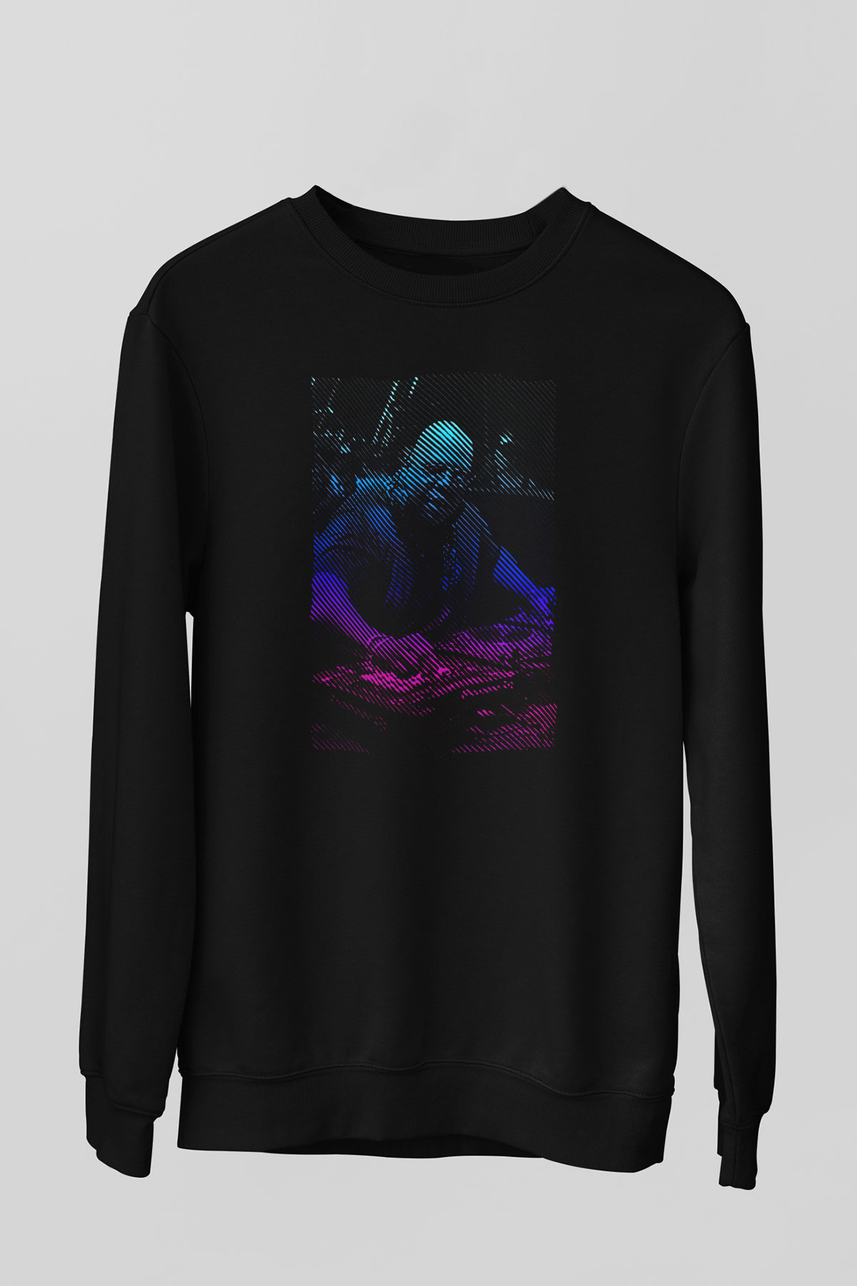 Carl Cox Siyah Unisex Sweatshirt