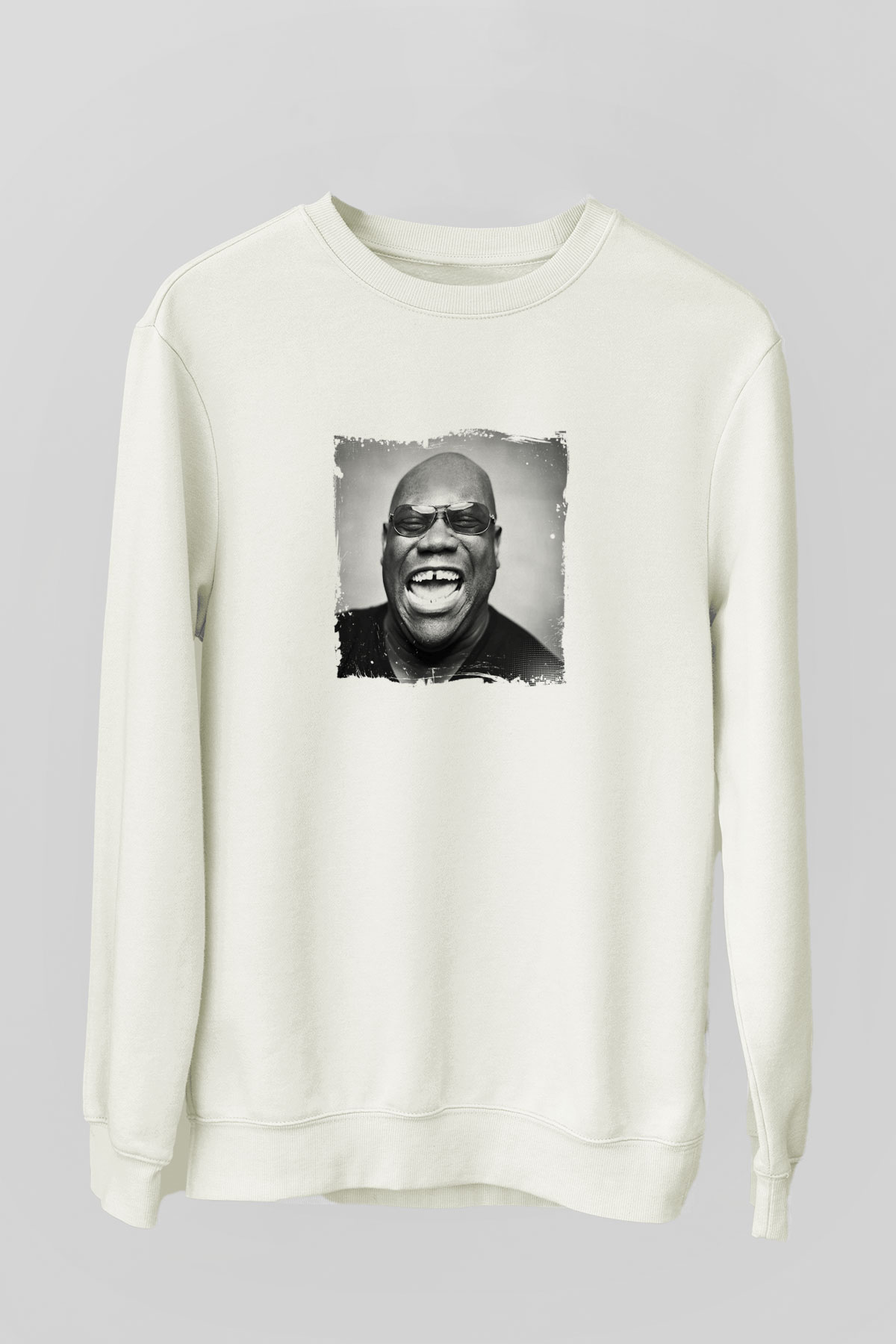 Carl CoxBaskılı Beyaz Sweatshirt