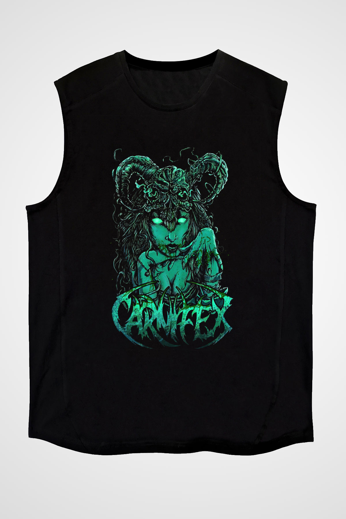 Carnifex Siyah Unisex Kolsuz Tişört