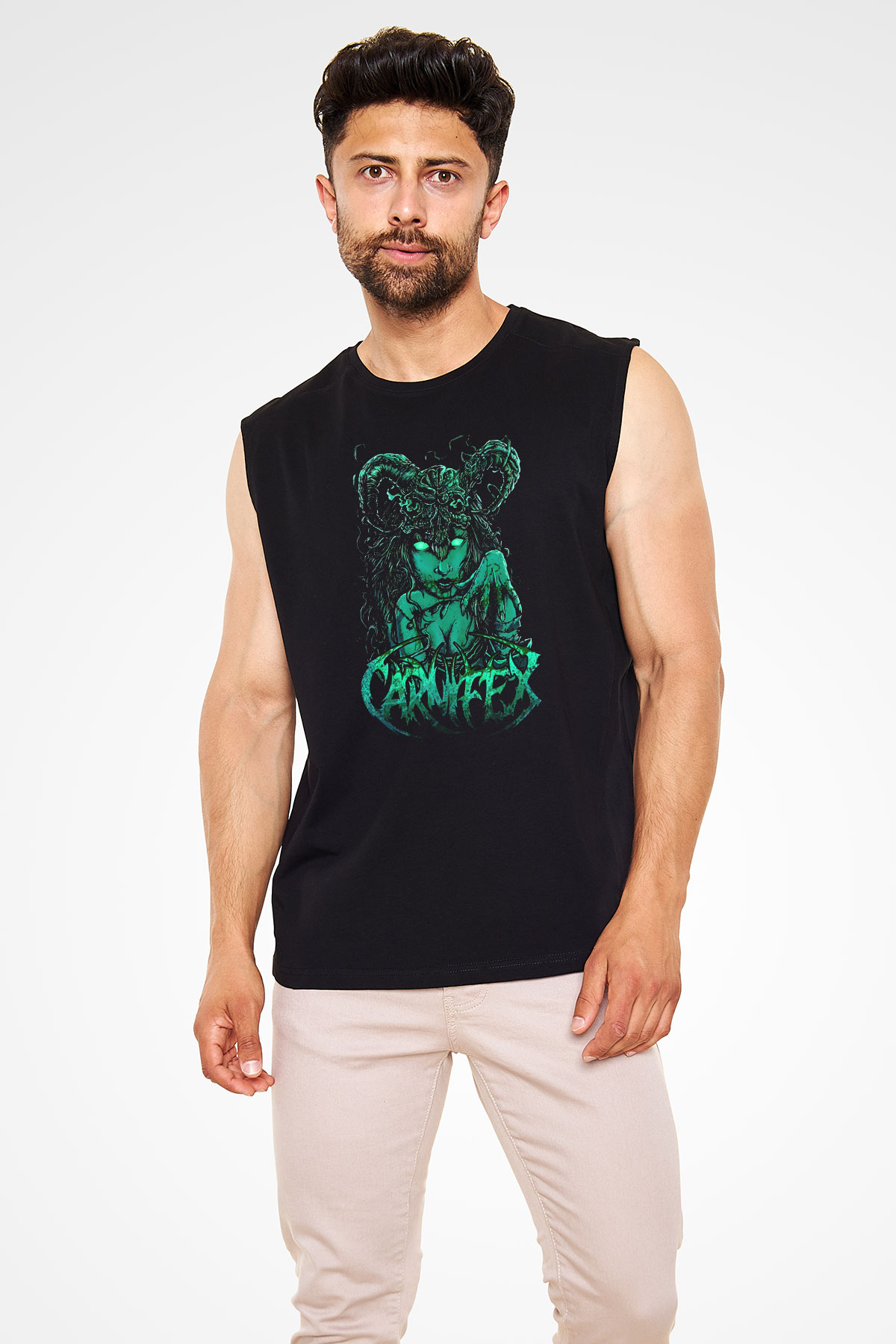 Carnifex Siyah Unisex Kolsuz Tişört