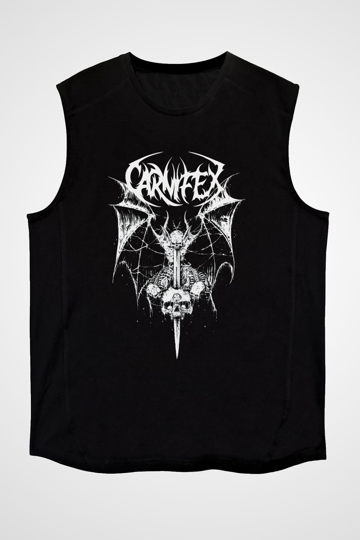 Carnifex Siyah Unisex Kolsuz Tişört