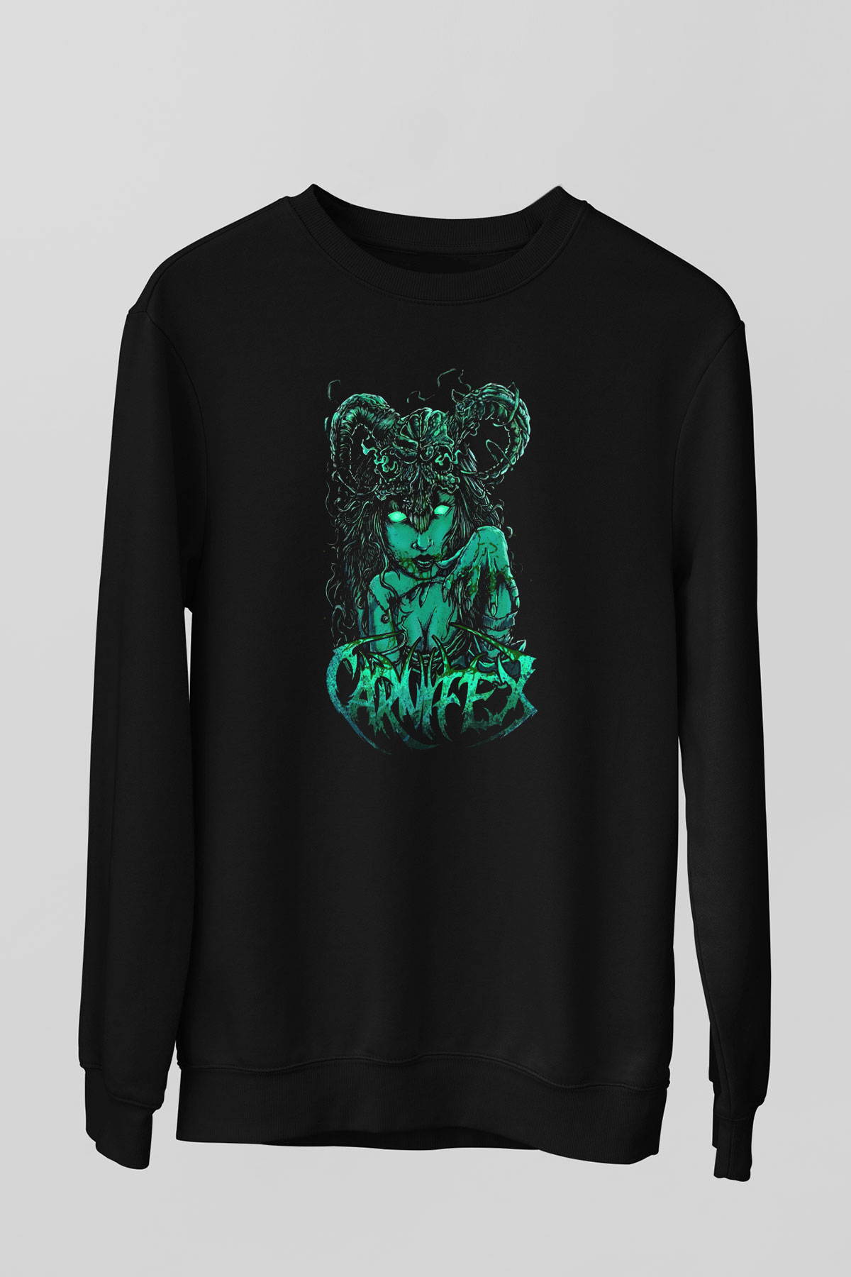 Carnifex Siyah Unisex Sweatshirt