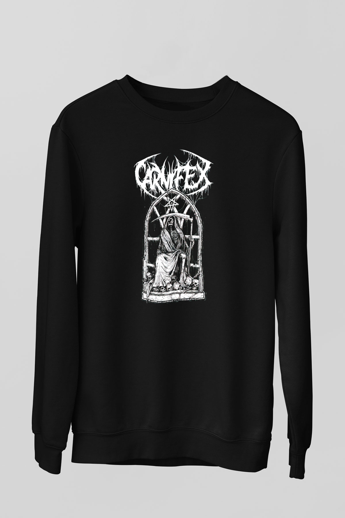 Carnifex Siyah Unisex Sweatshirt