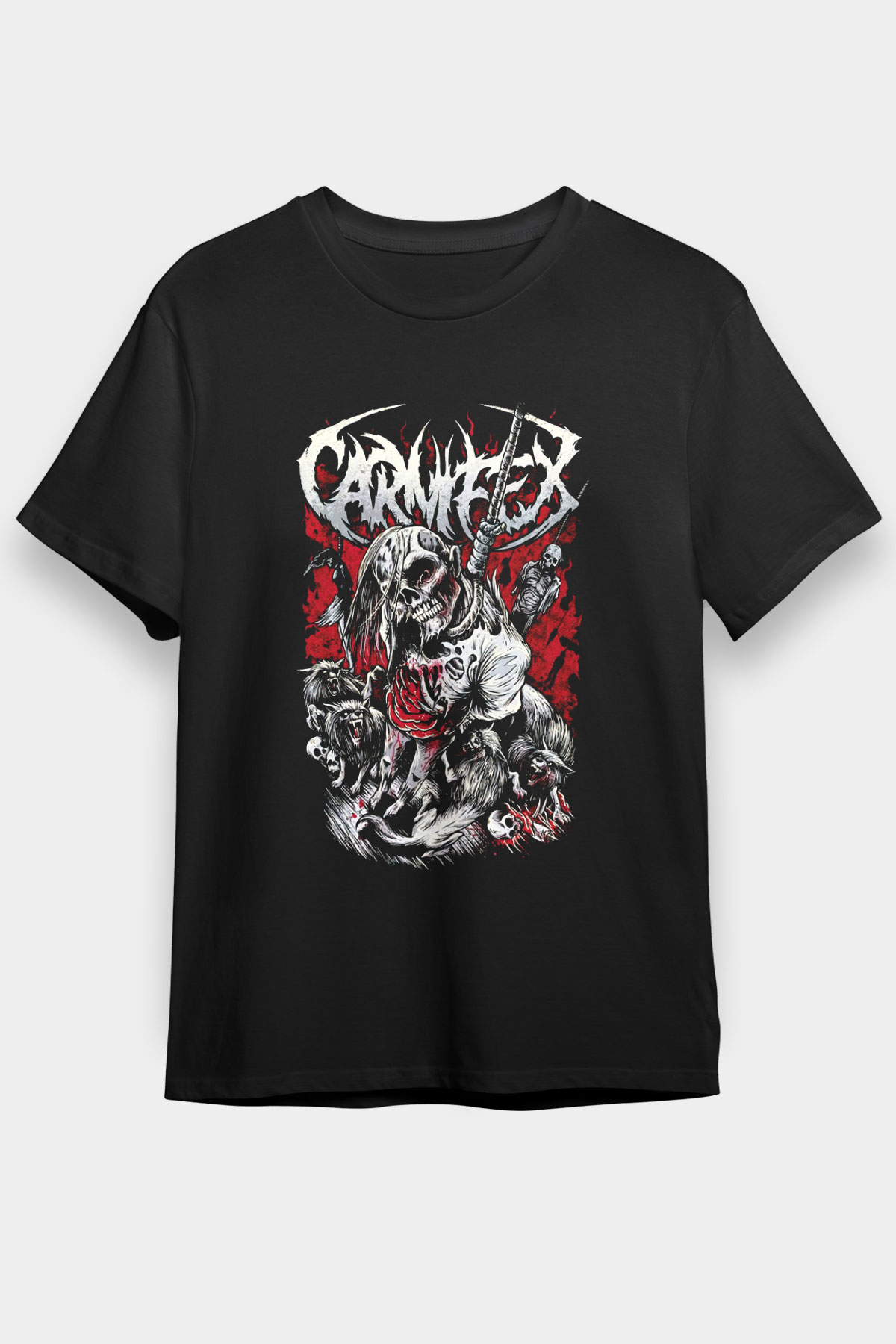 Carnifex Siyah Unisex Tişört T-Shirt - TişörtFabrikası