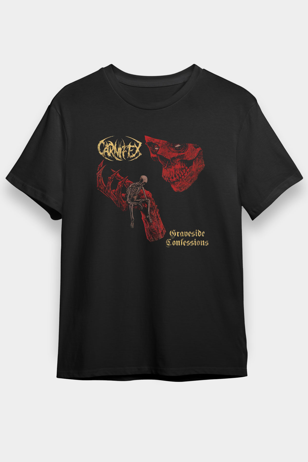 Carnifex Siyah Unisex Tişört T-Shirt - TişörtFabrikası