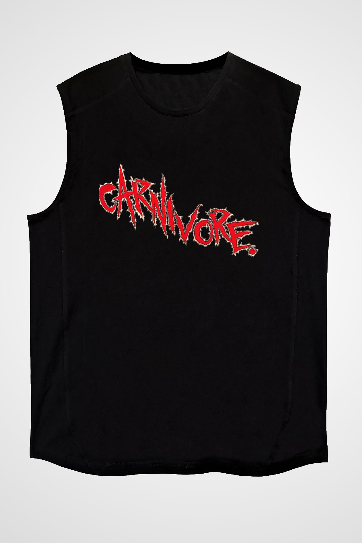 Carnivore Siyah Unisex Kolsuz Tişört