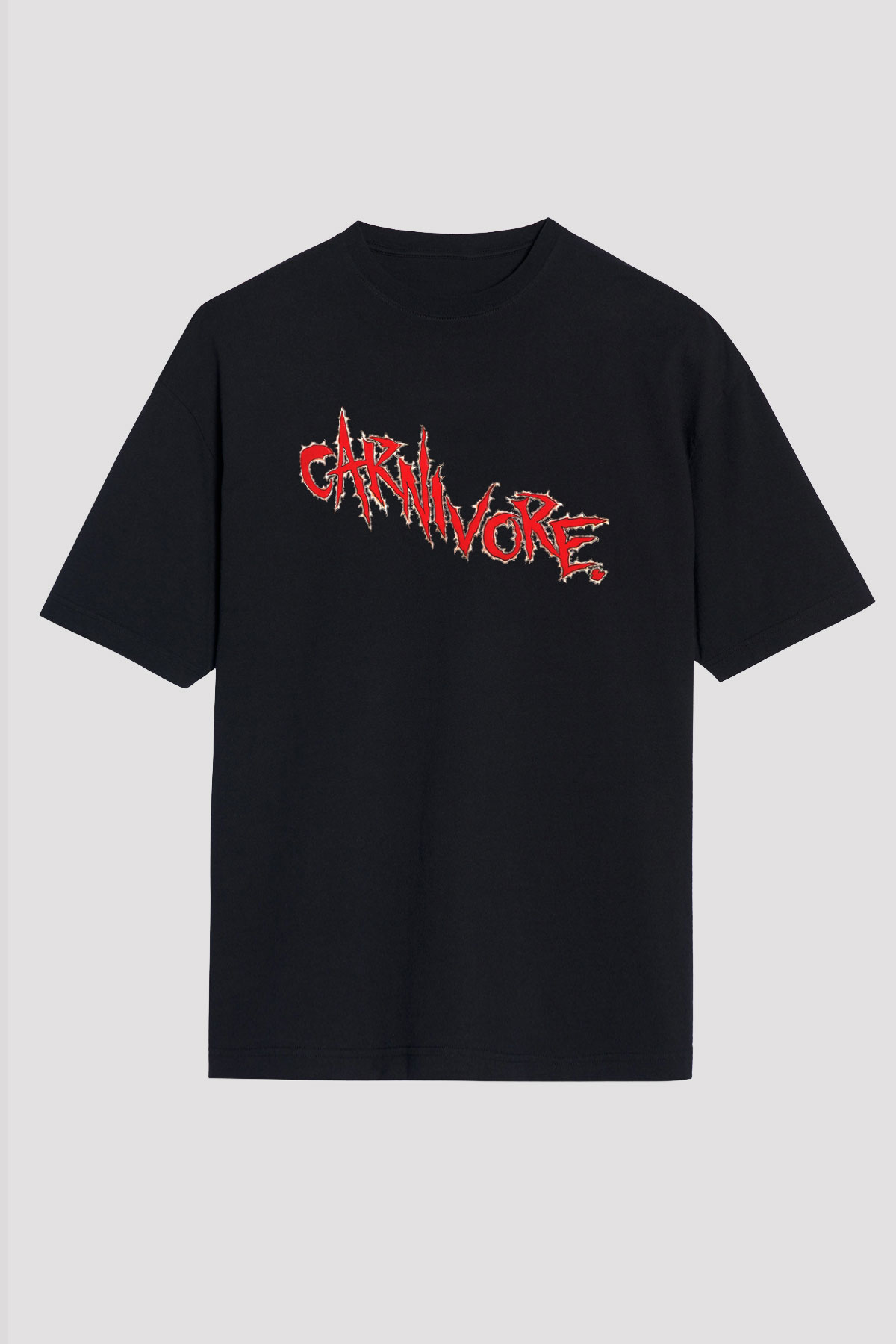 Carnivore Siyah Oversize Tişört Oversize T-shirt - TişörtFabrikası