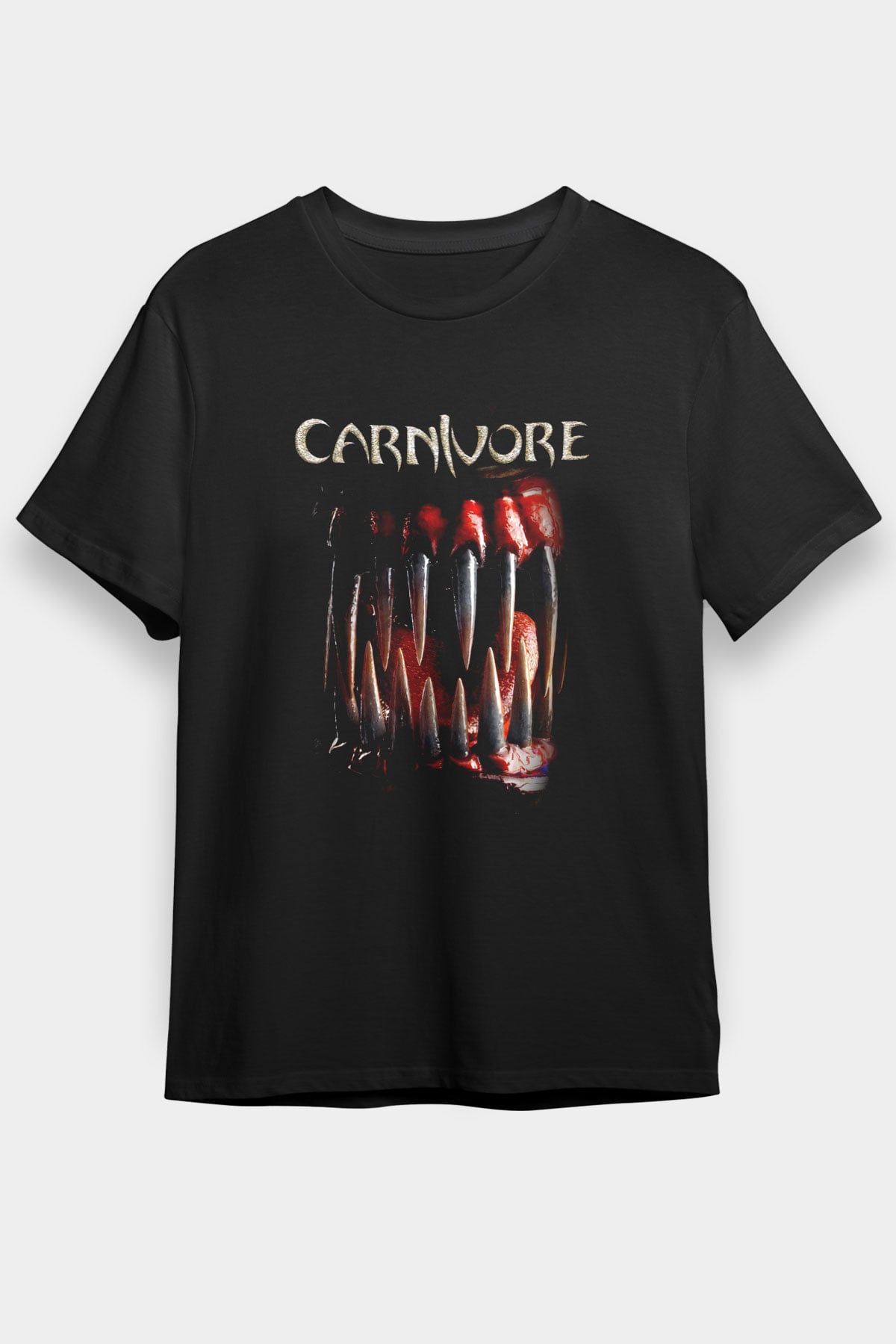 Carnivore Siyah Unisex Tişört T-Shirt - TişörtFabrikası