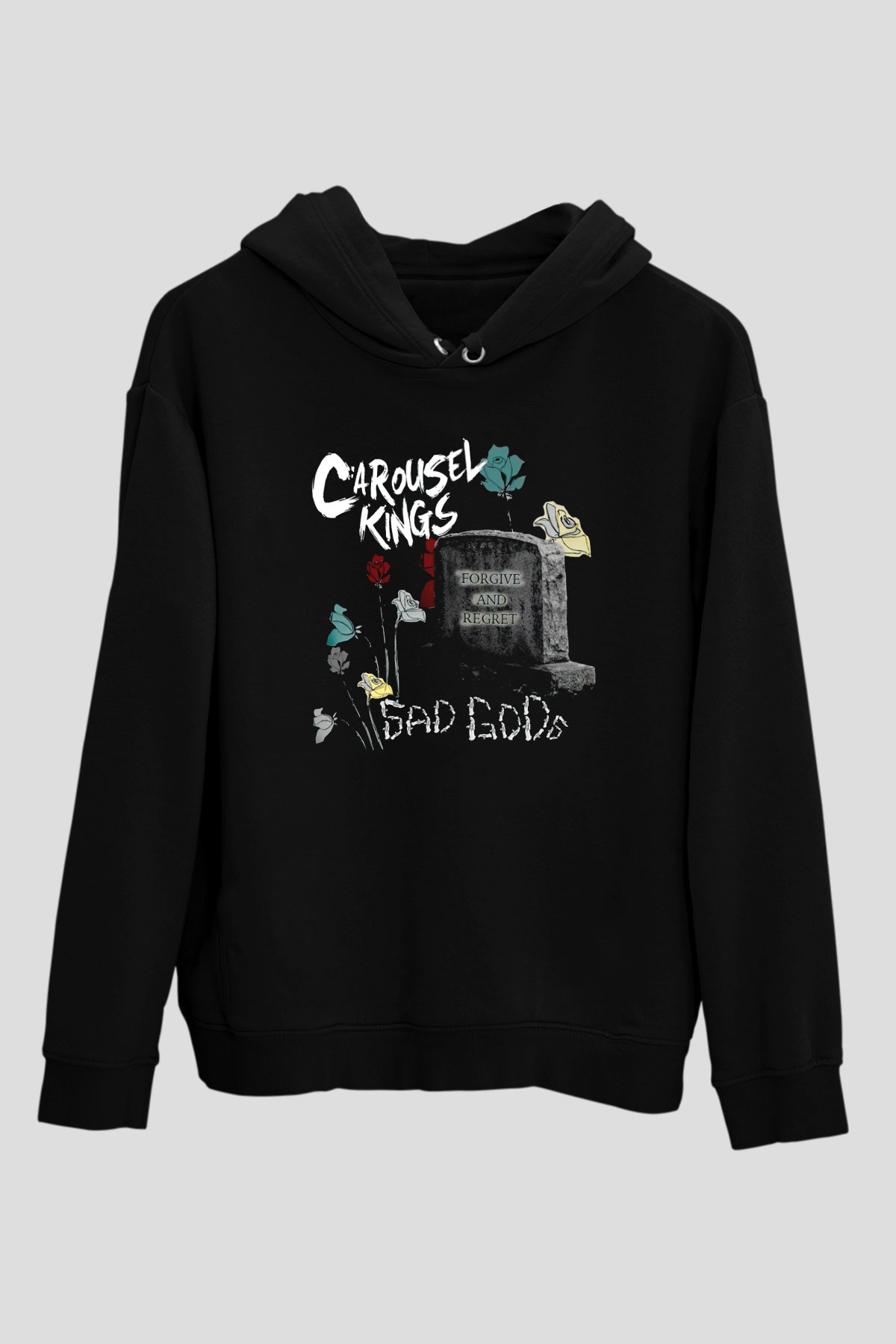Carousel Kings Siyah Unisex Kapüşonlu Sweatshirt